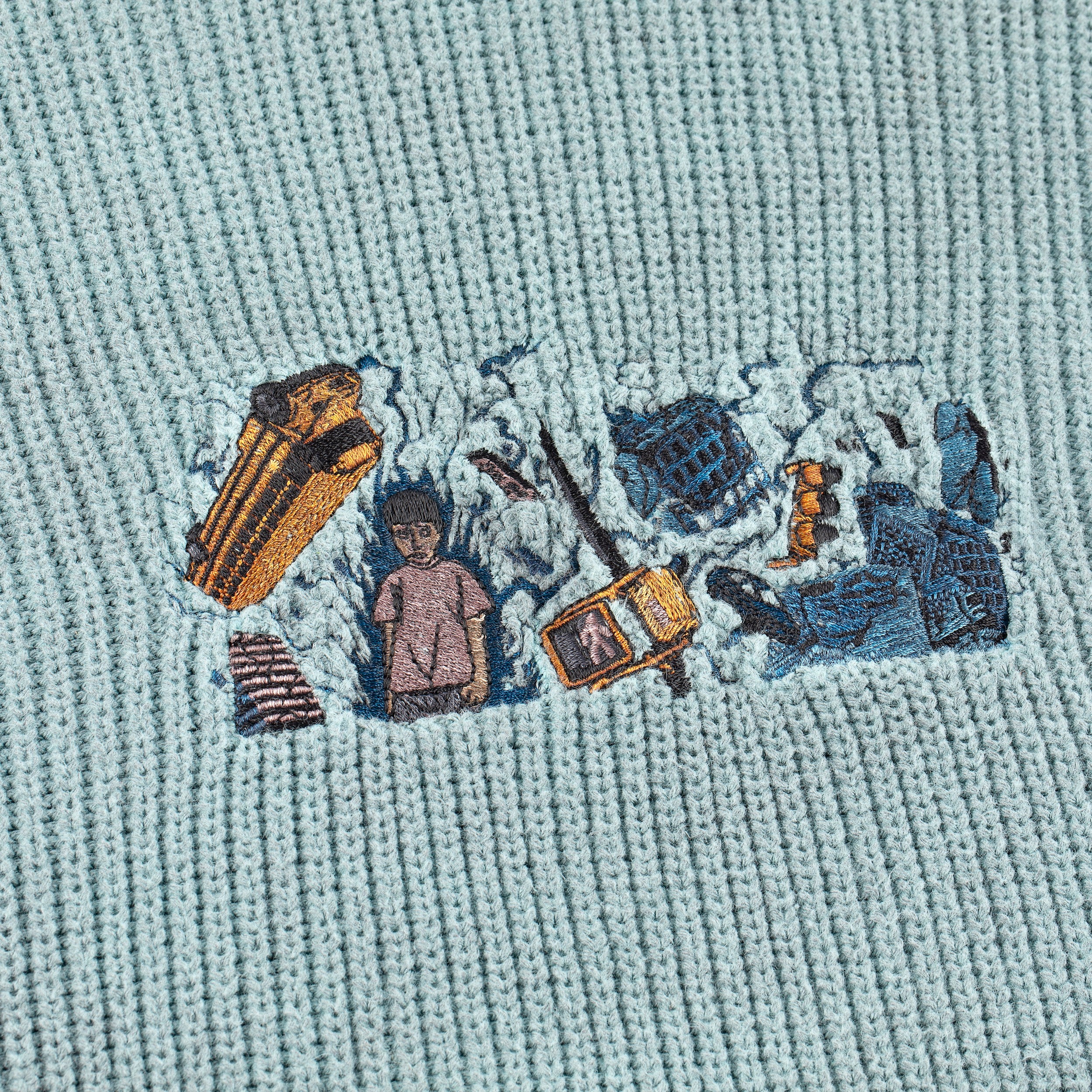"super kid" heat reactive knit blue - Image 7