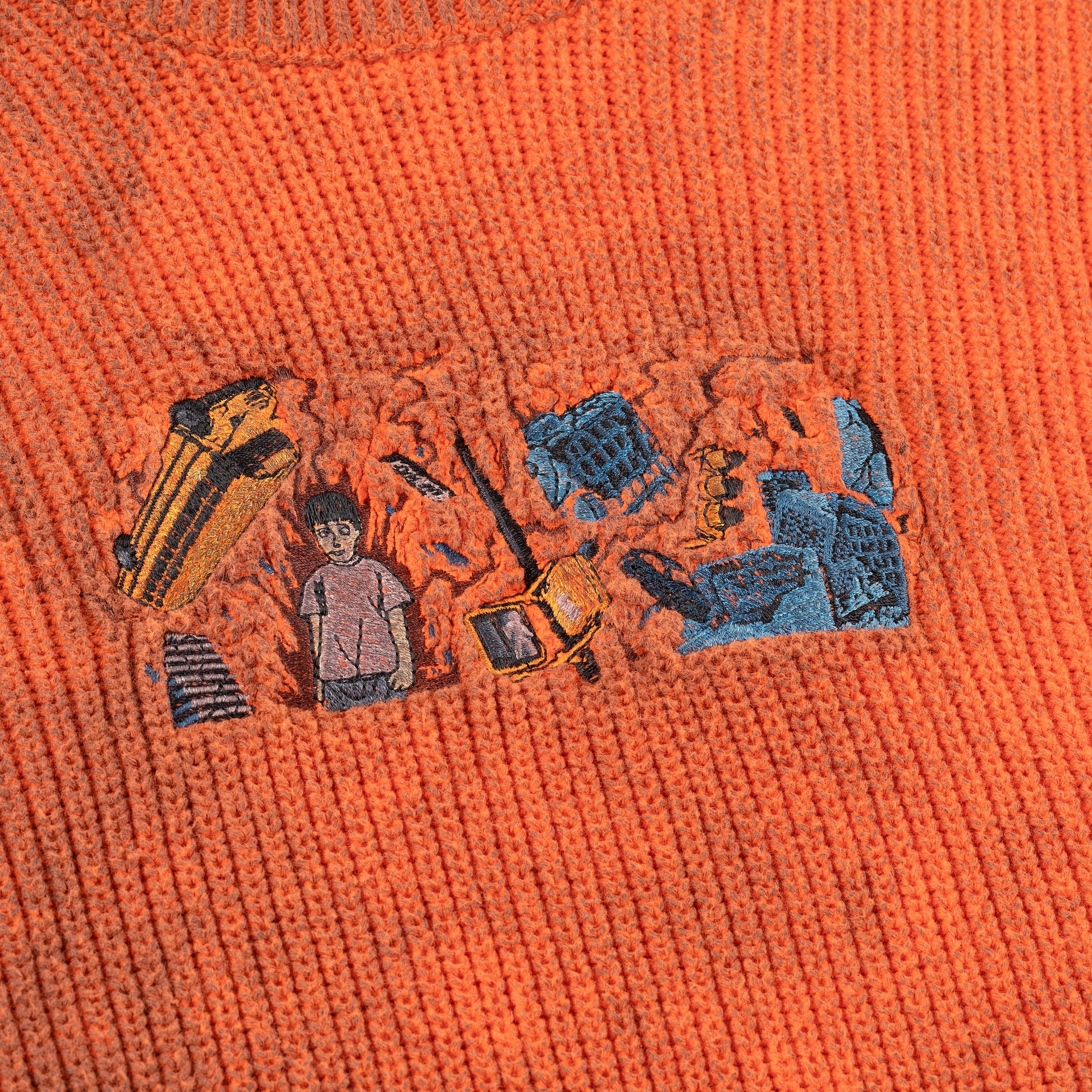 "super kid" heat reactive knit orange - Image 6