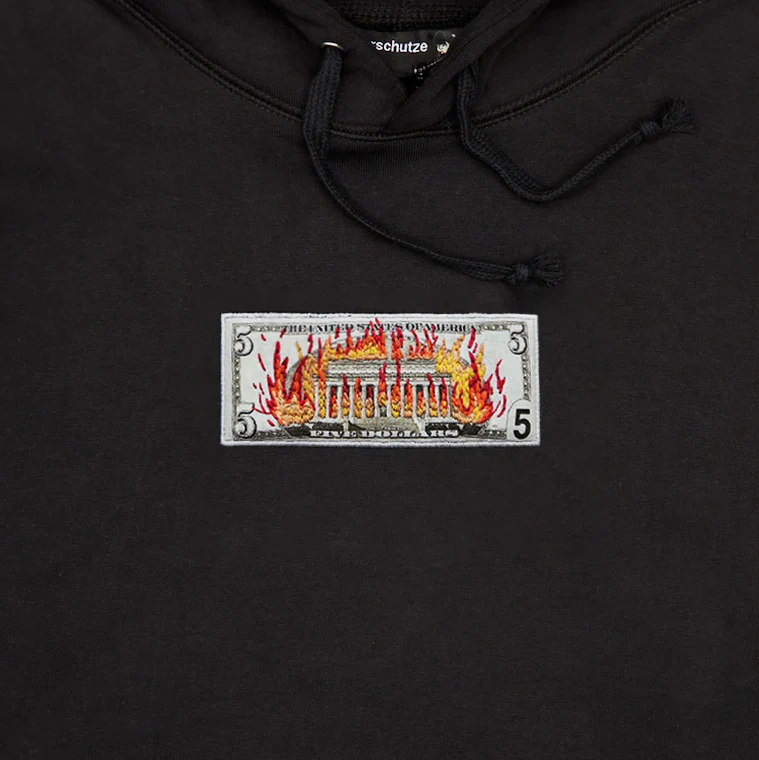 "5$" Hoodie black - Image 2