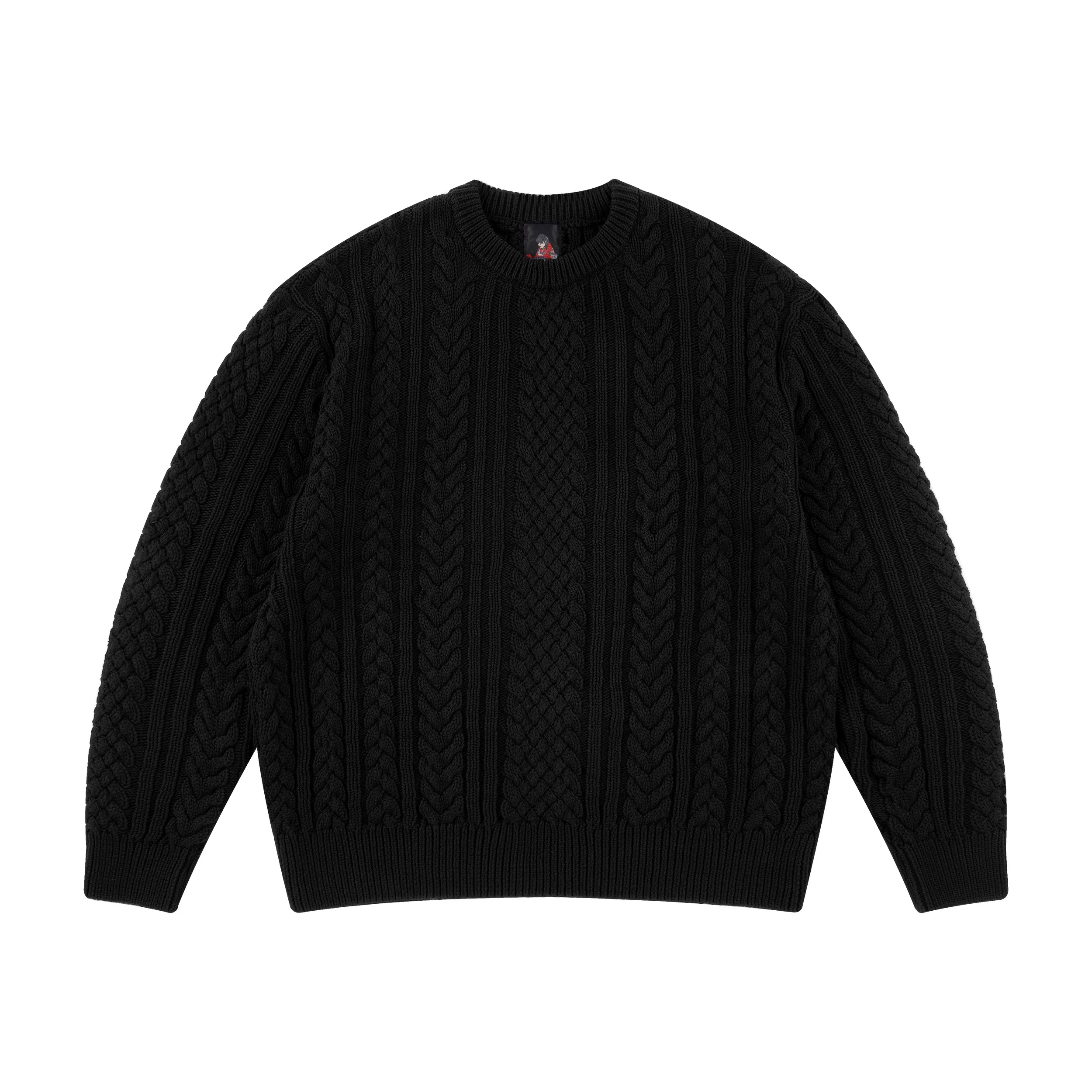 "Jazz" cable knit black - Image 2
