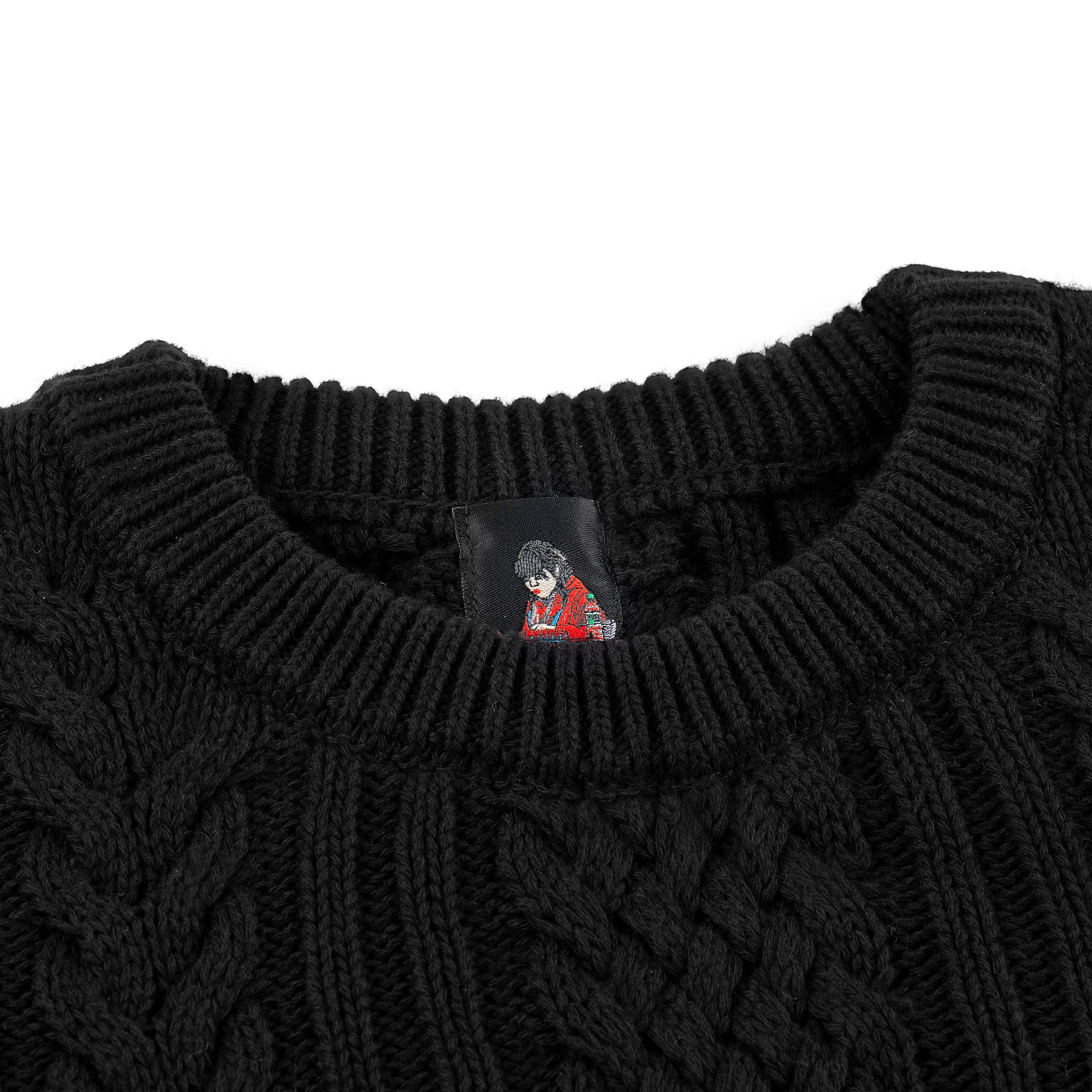 "Jazz" cable knit black - Image 5