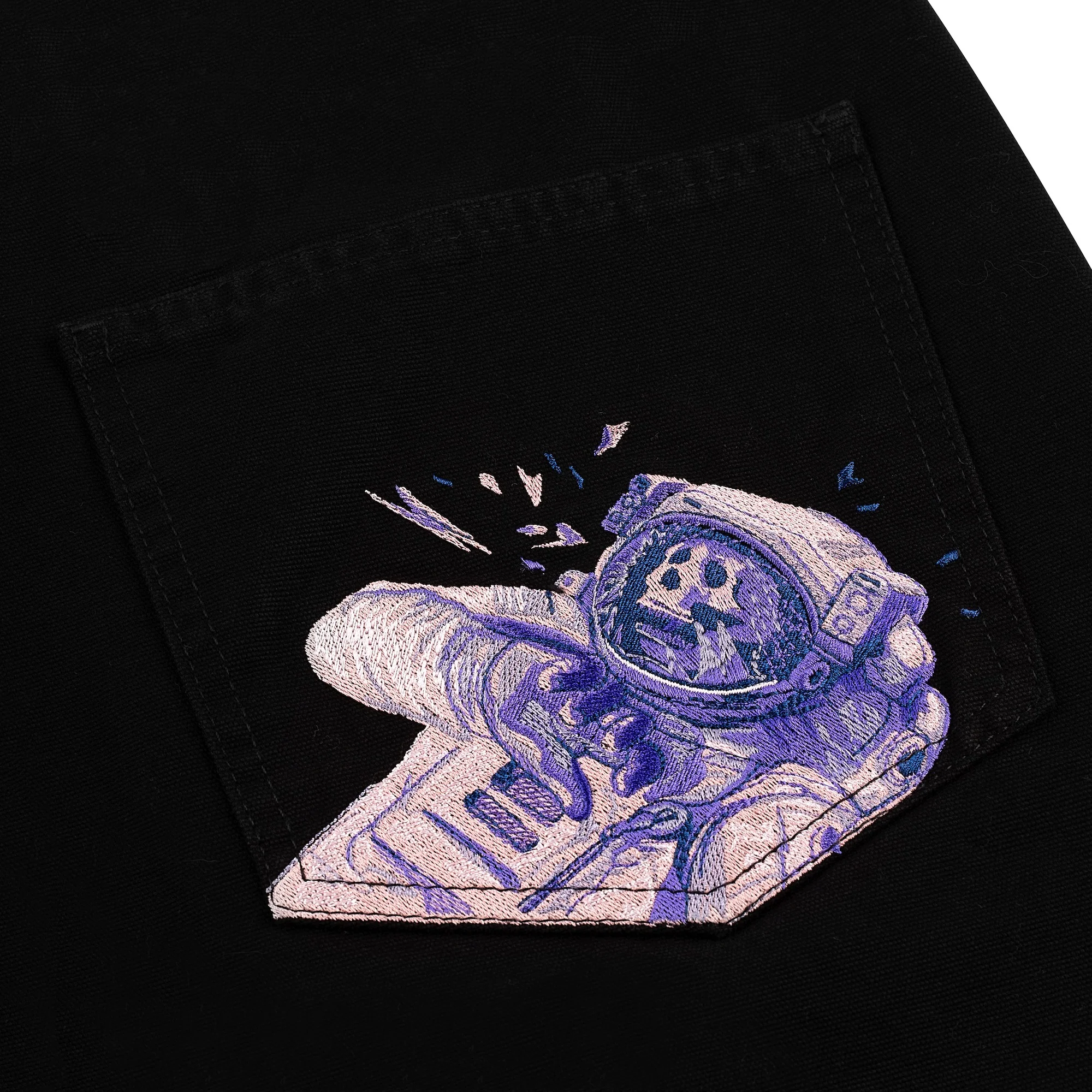 "asteroids" baggy Shorts black - Image 3
