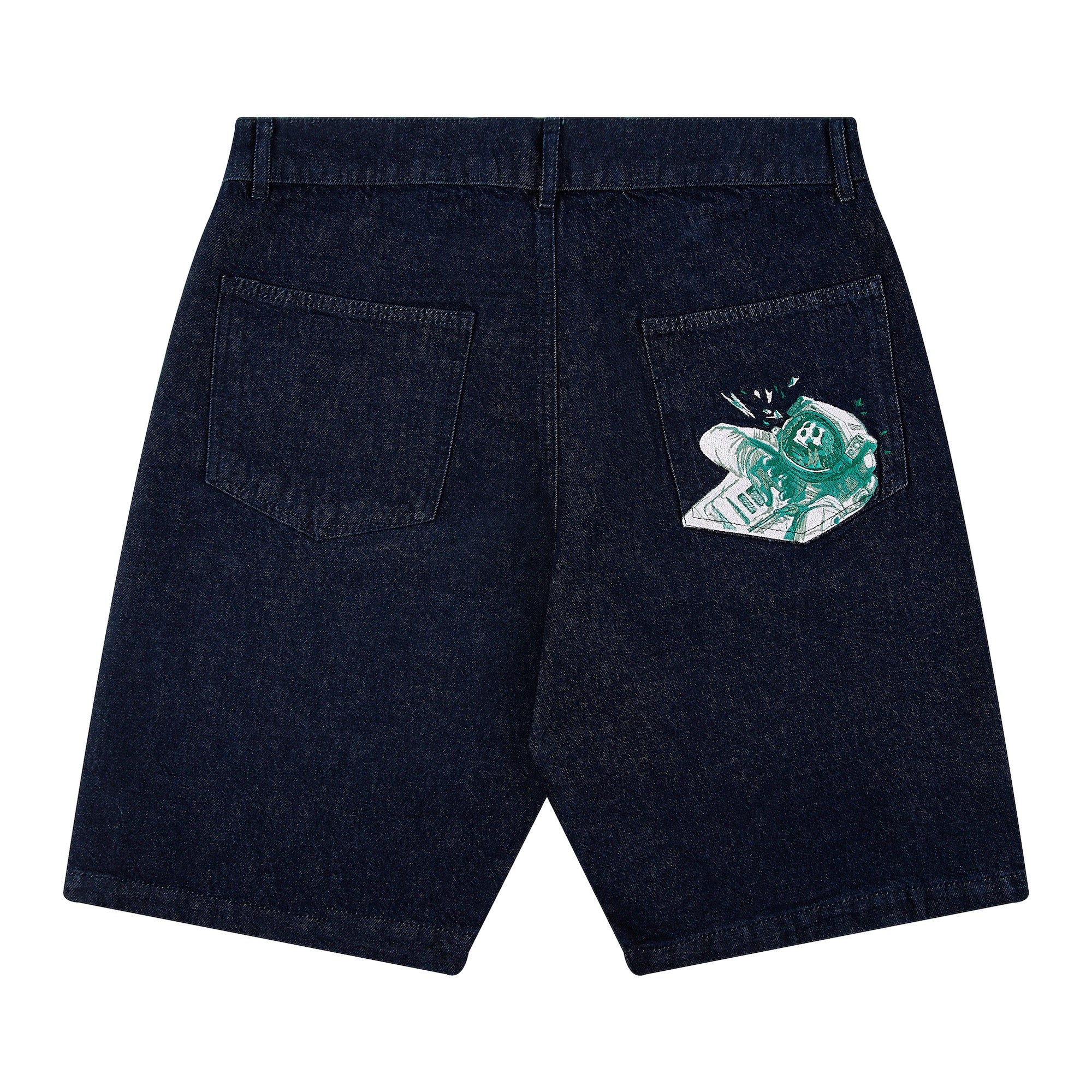"asteroids" baggy Shorts denim