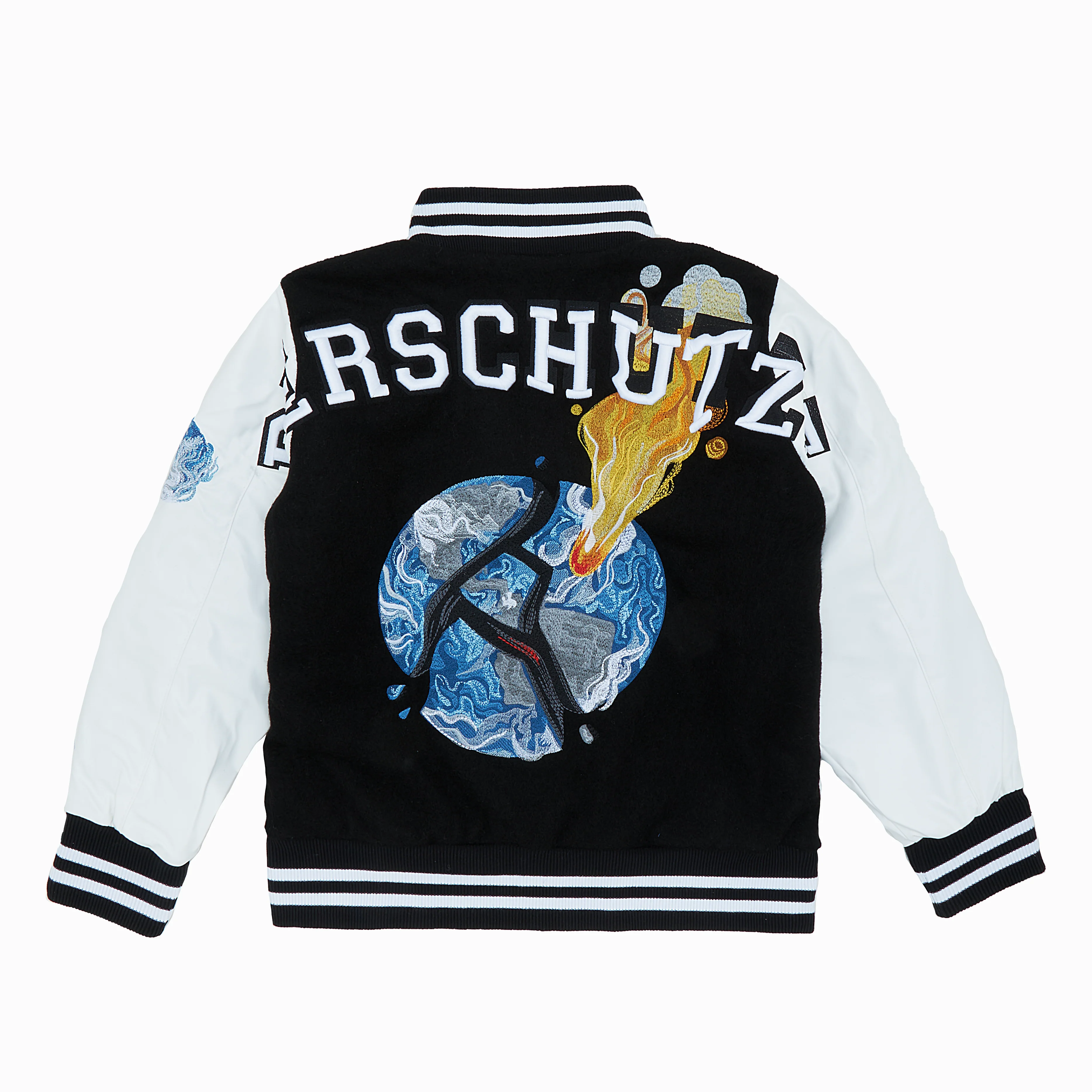 "asteroids" Varsity Jacket black - Image 2