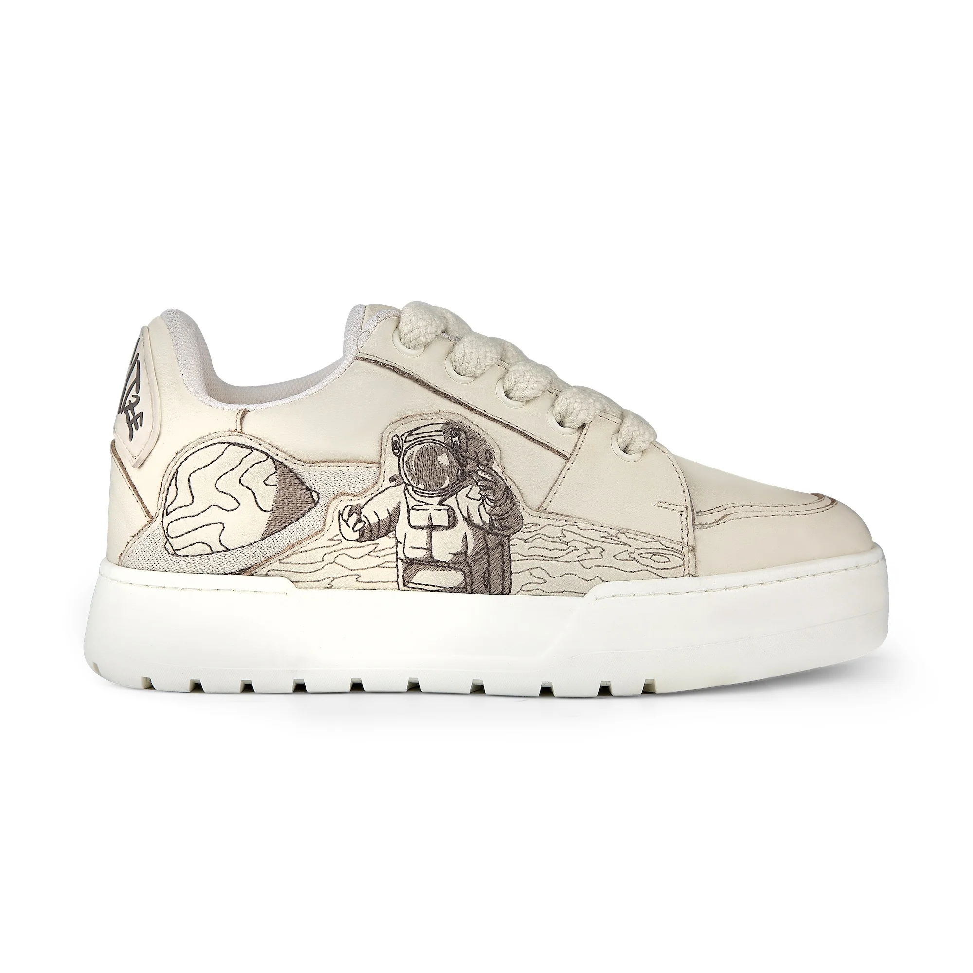 "astro" chunky sneaker creme