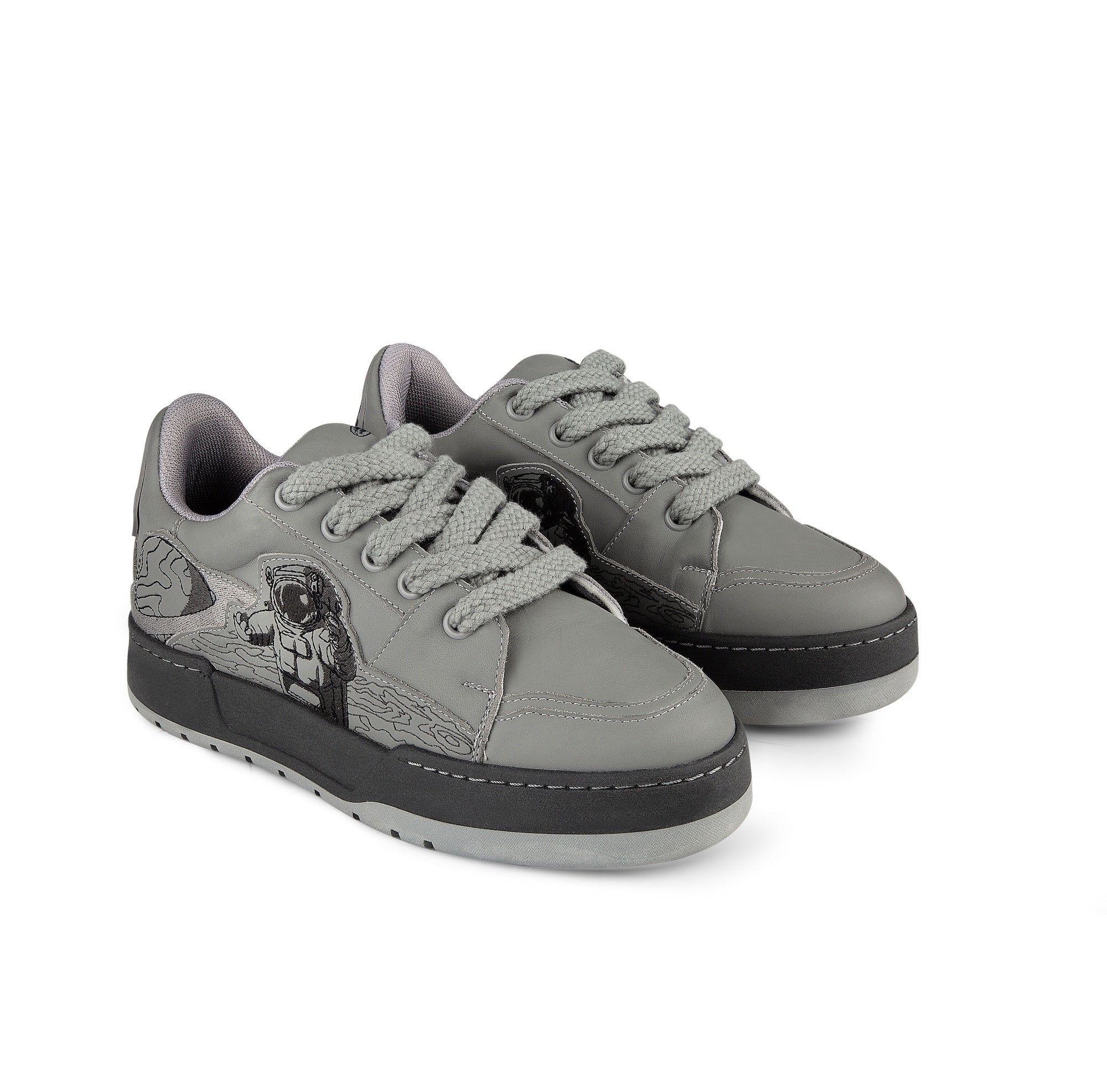 "astro" chunky sneaker light grey - Image 2