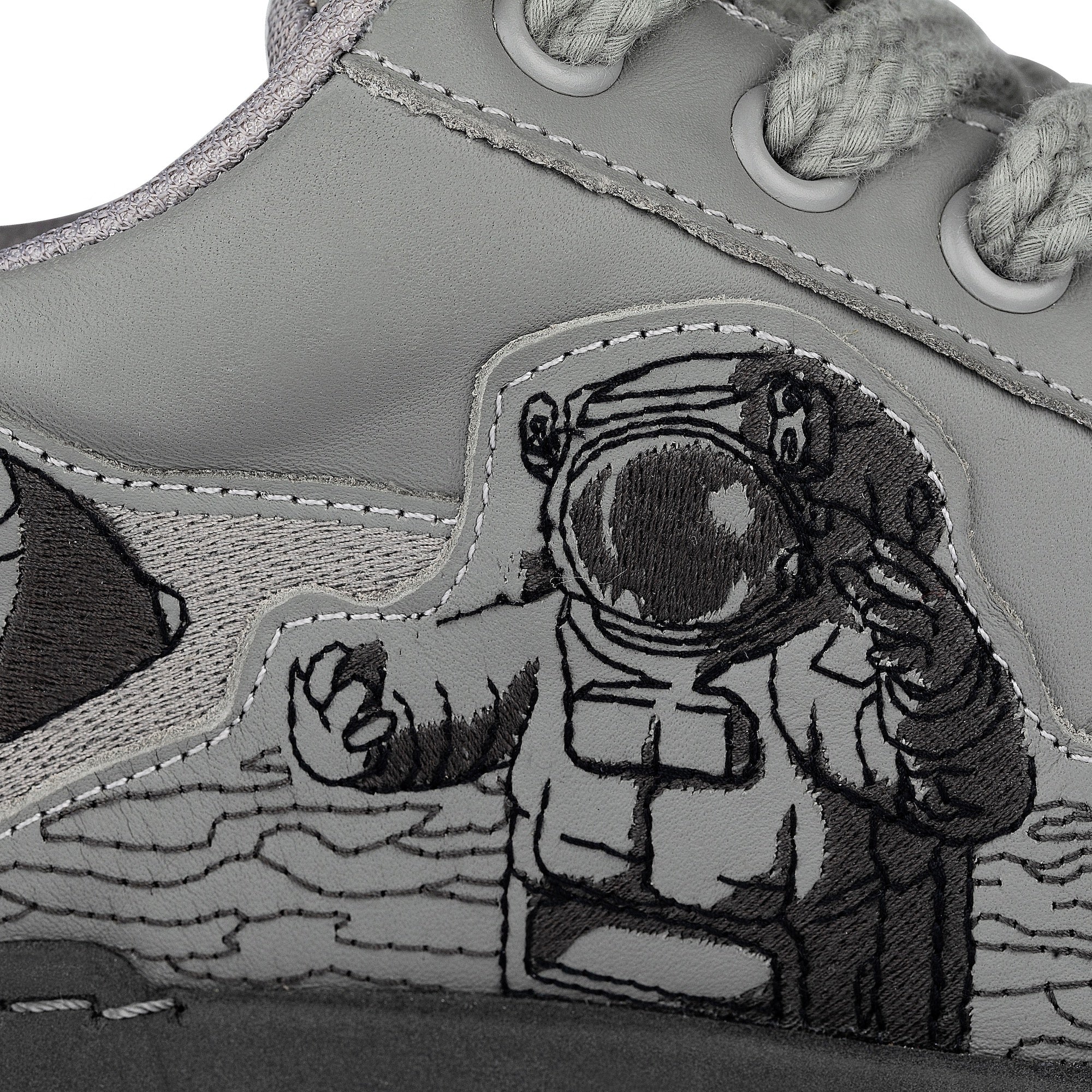 "astro" chunky sneaker light grey - Image 6
