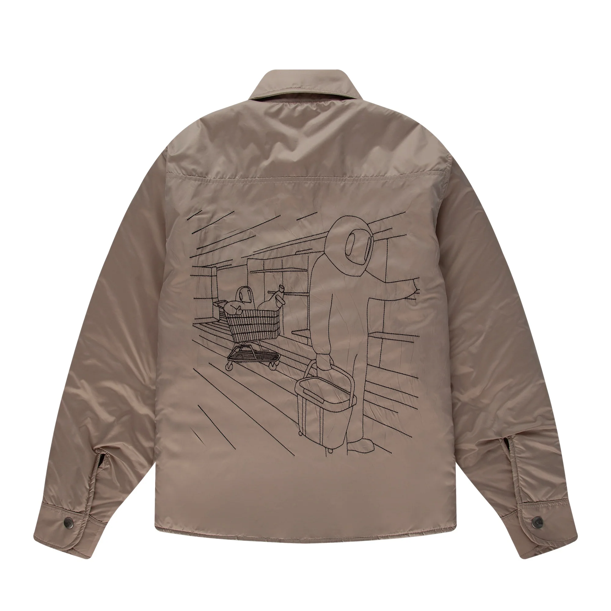 "astro" padded Shirt beige - Image 2