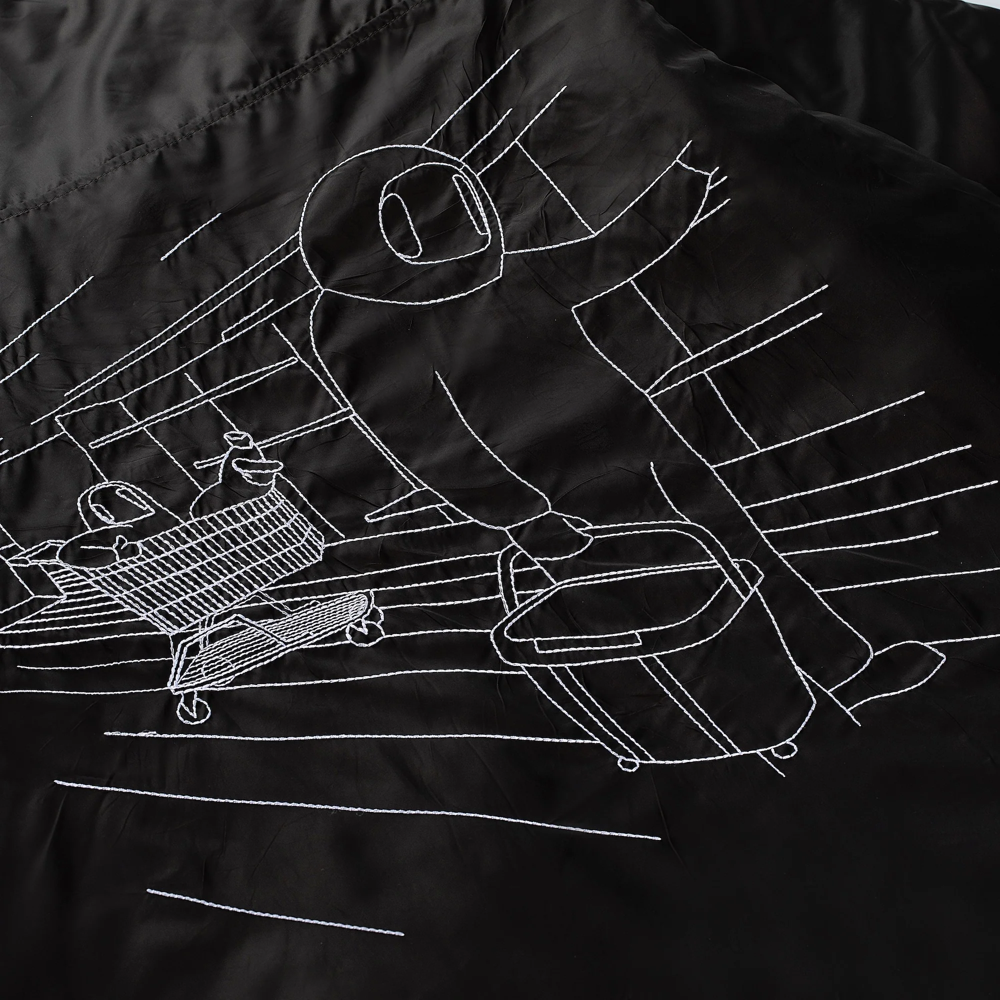 "astro" padded Shirt dark grey - Image 5