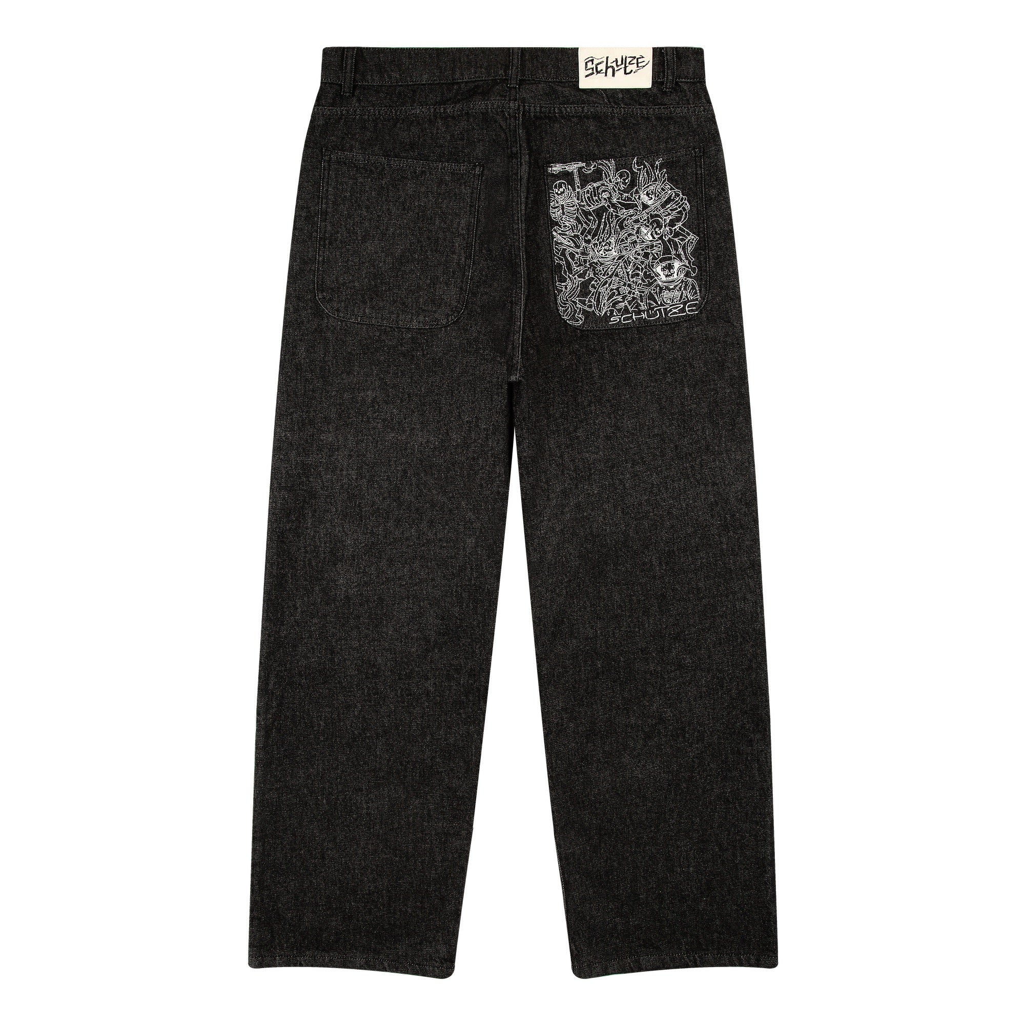 "astro skeletons" Jeans black
