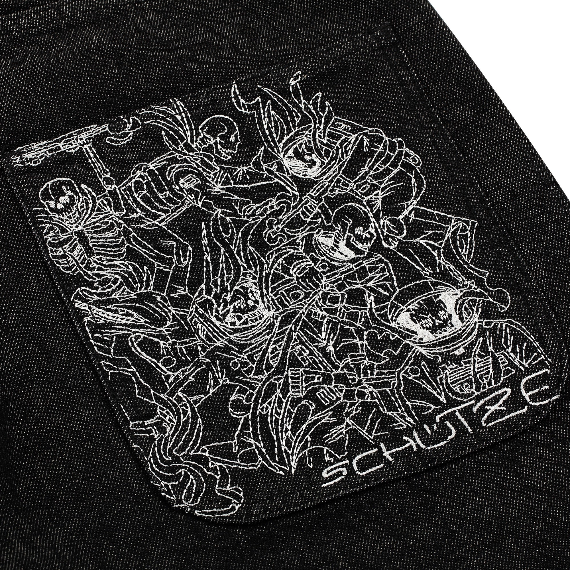"astro skeletons" Jeans black - Image 4