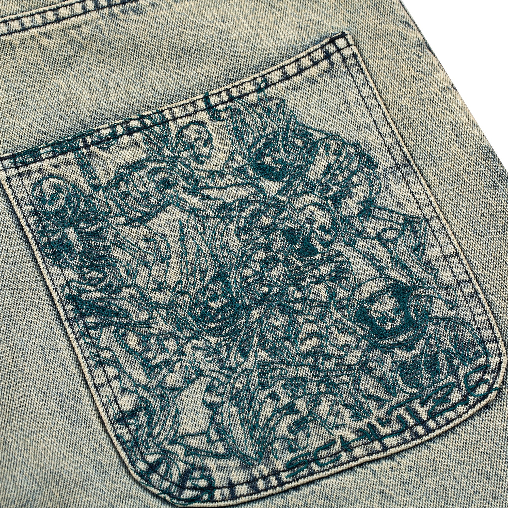 "astro skeletons" Jeans washed blue - Image 4
