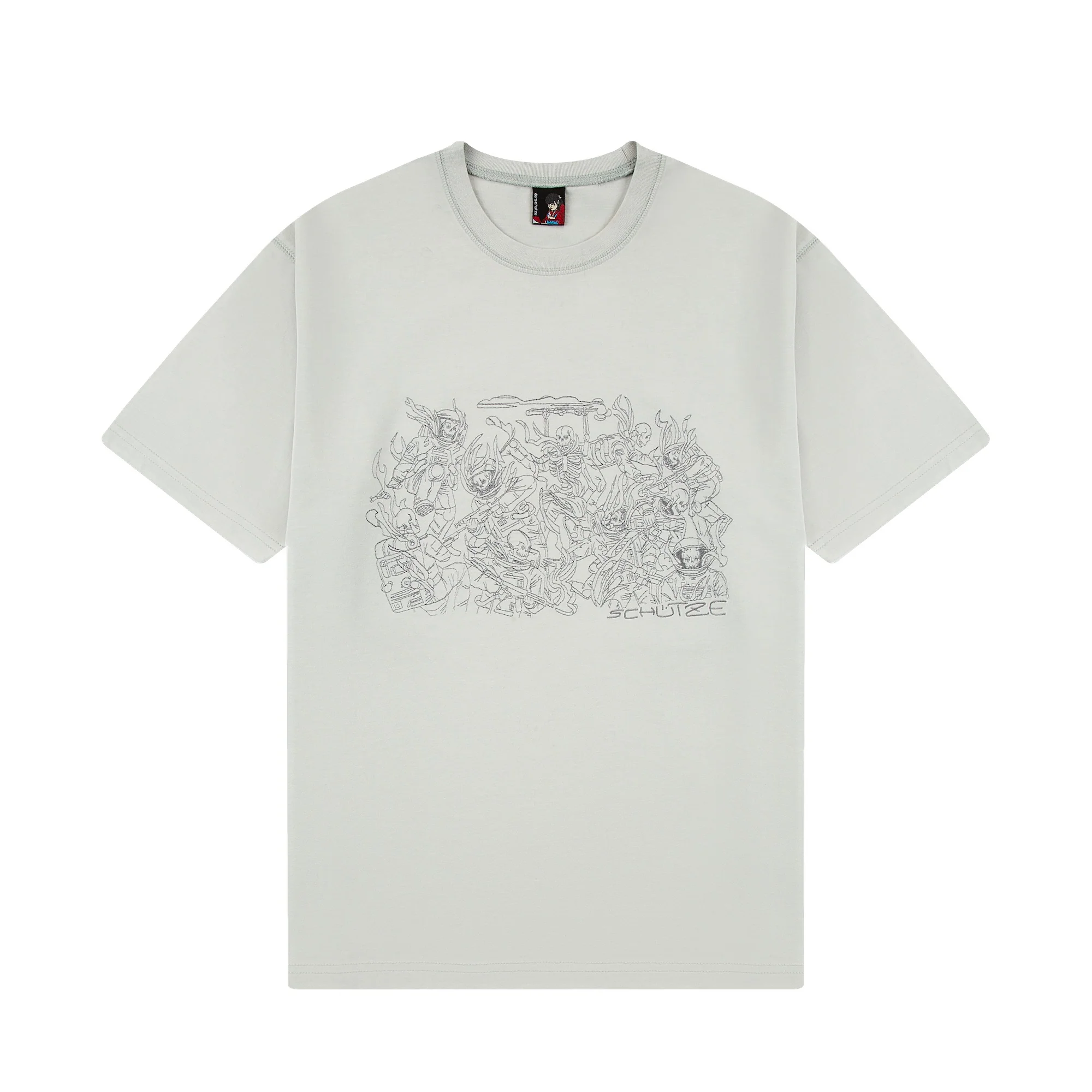 "astro skeletons" T-Shirt light grey