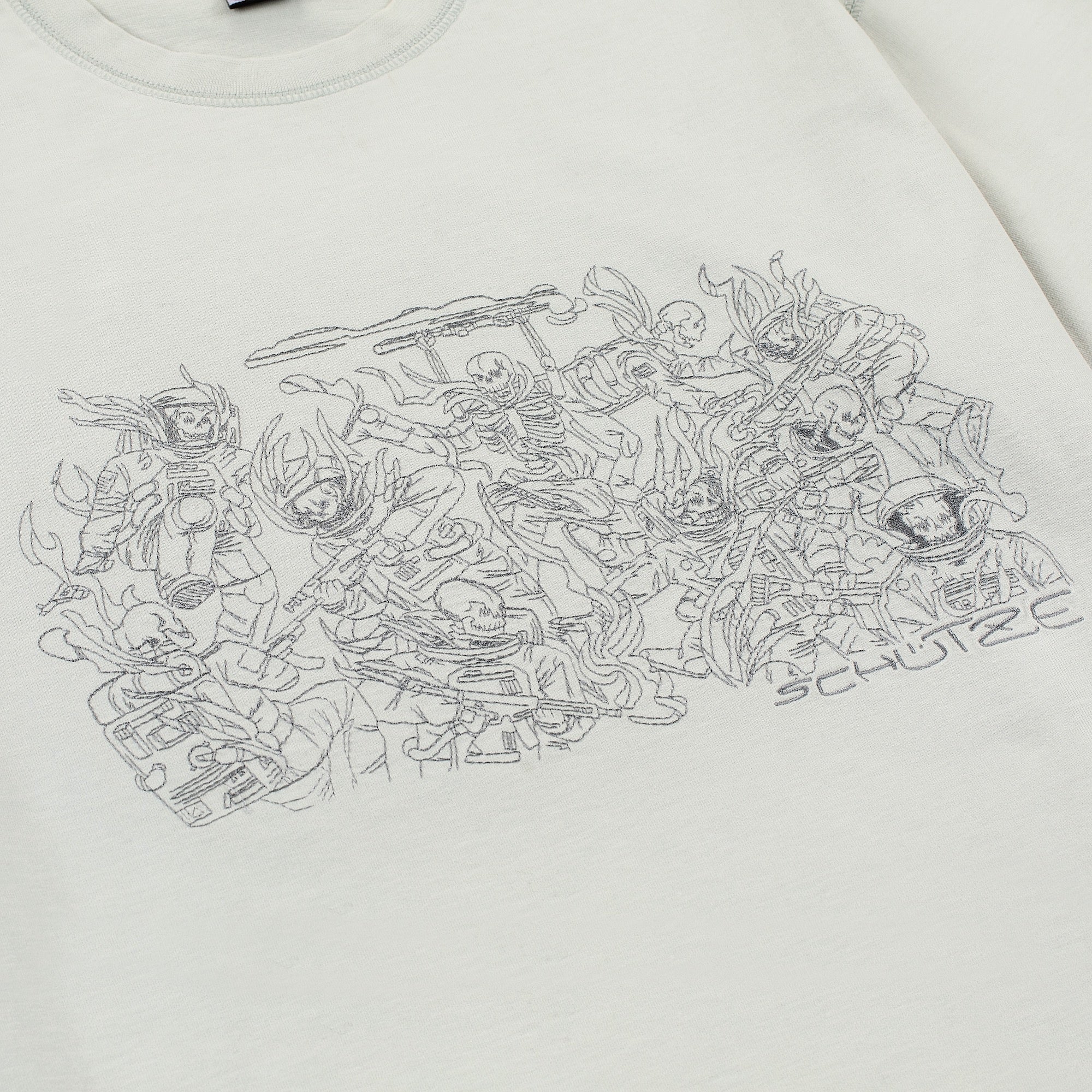 "astro skeletons" T-Shirt light grey - Image 3