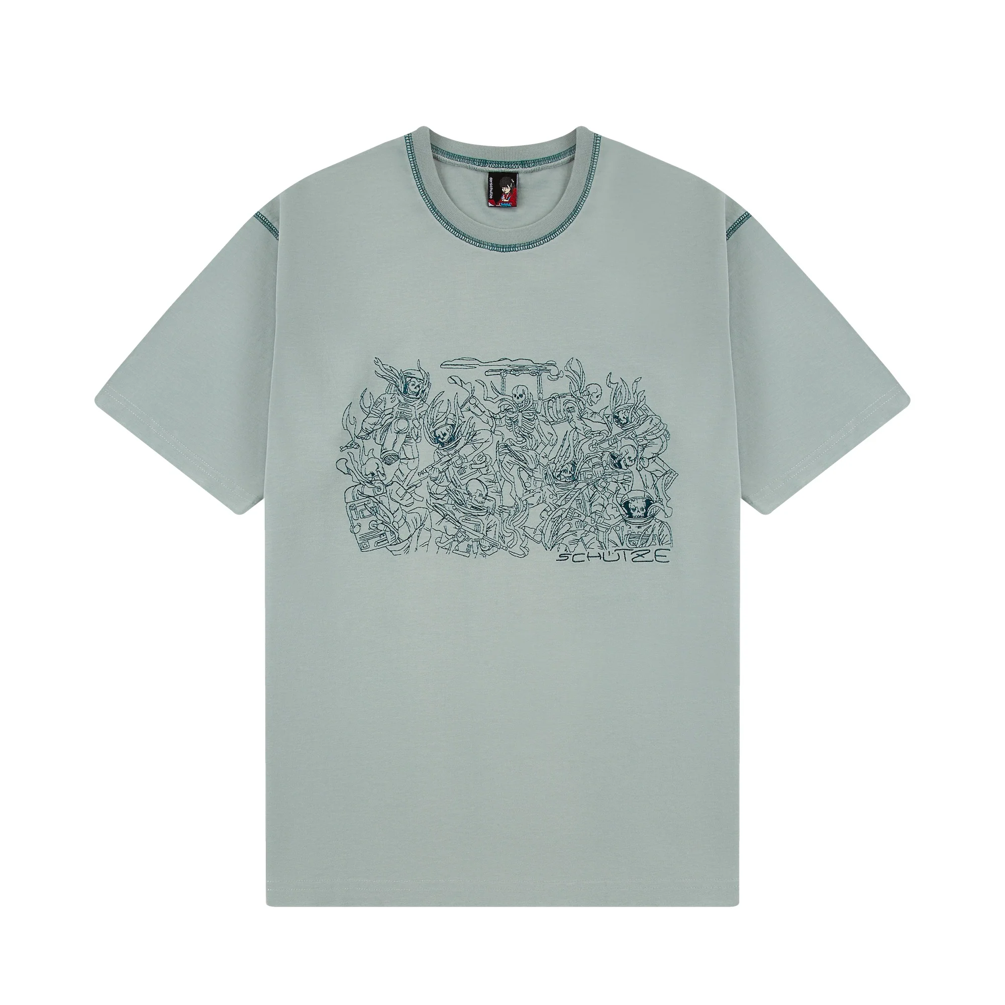 "astro skeletons" T-Shirt mint green