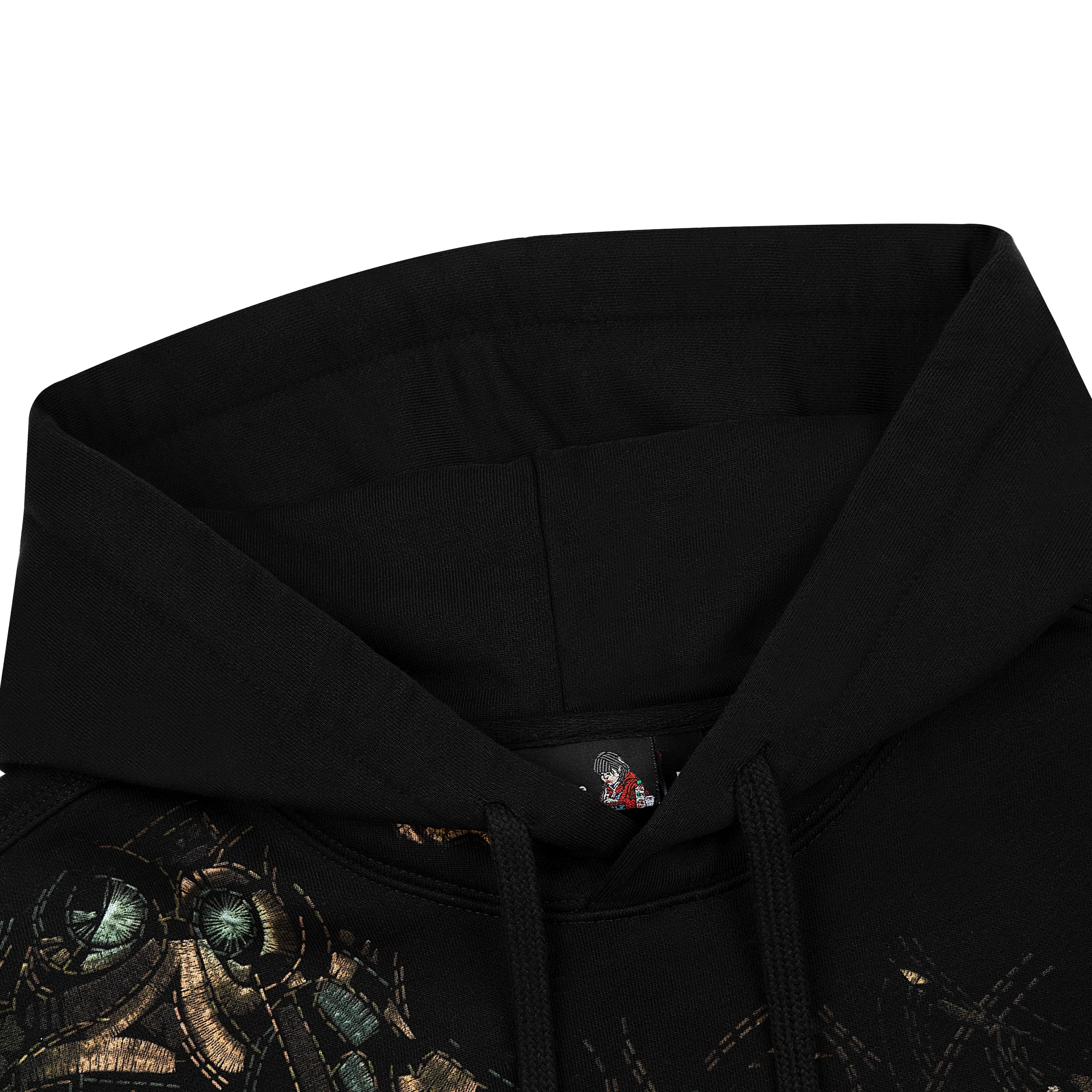 "awakening v2" Hoodie black - Image 4
