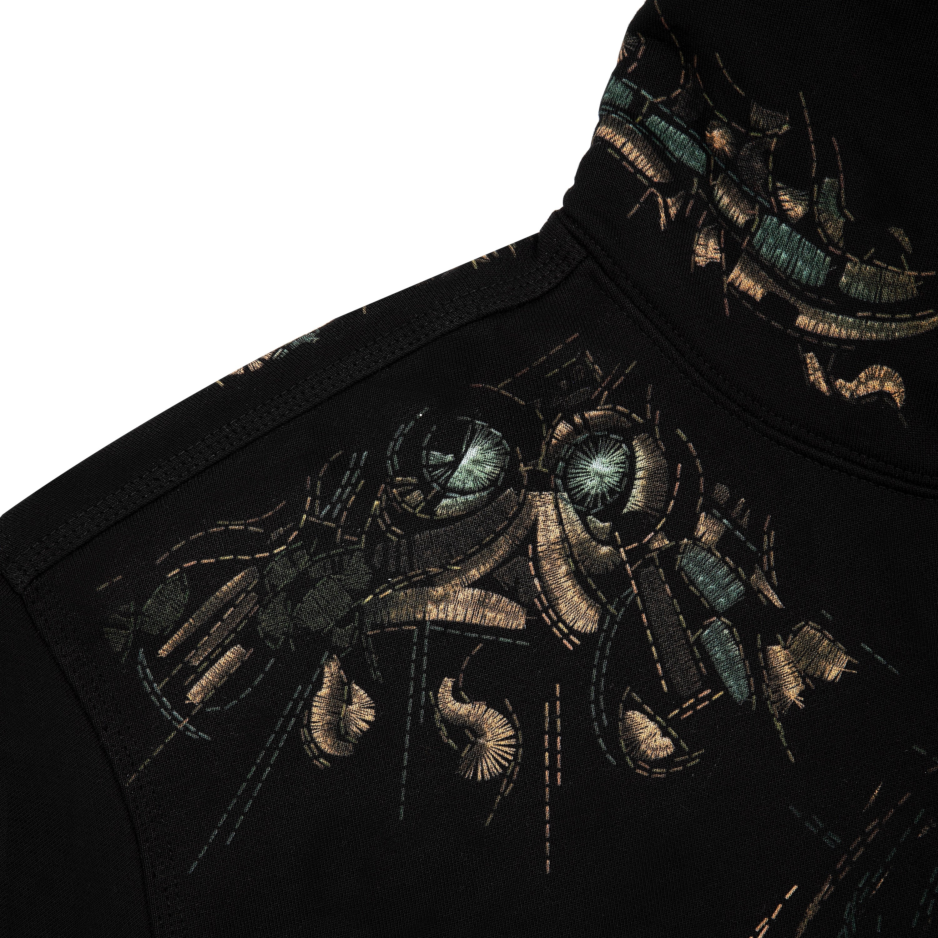 "awakening v2" Hoodie black - Image 5