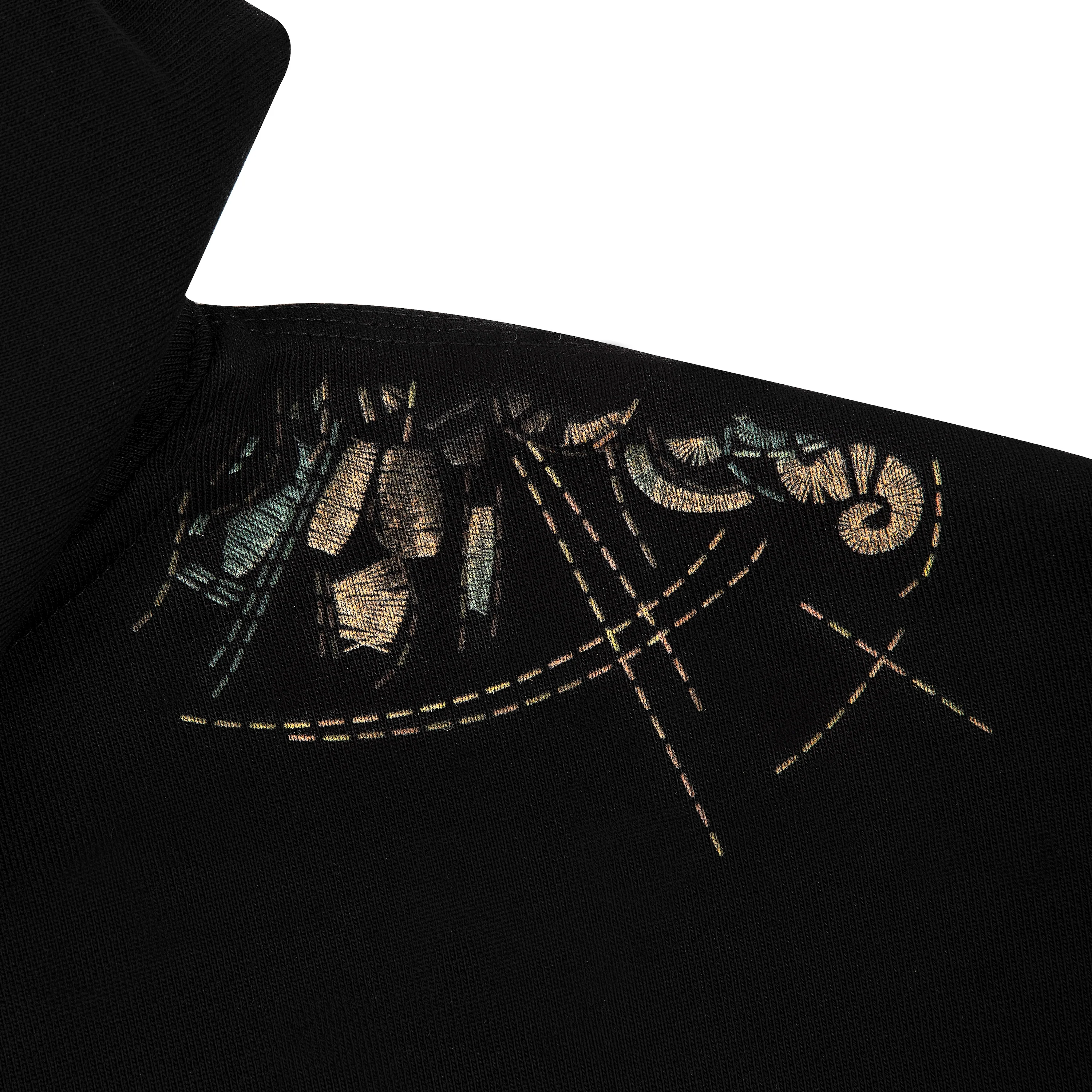 "awakening v2" Hoodie black - Image 6