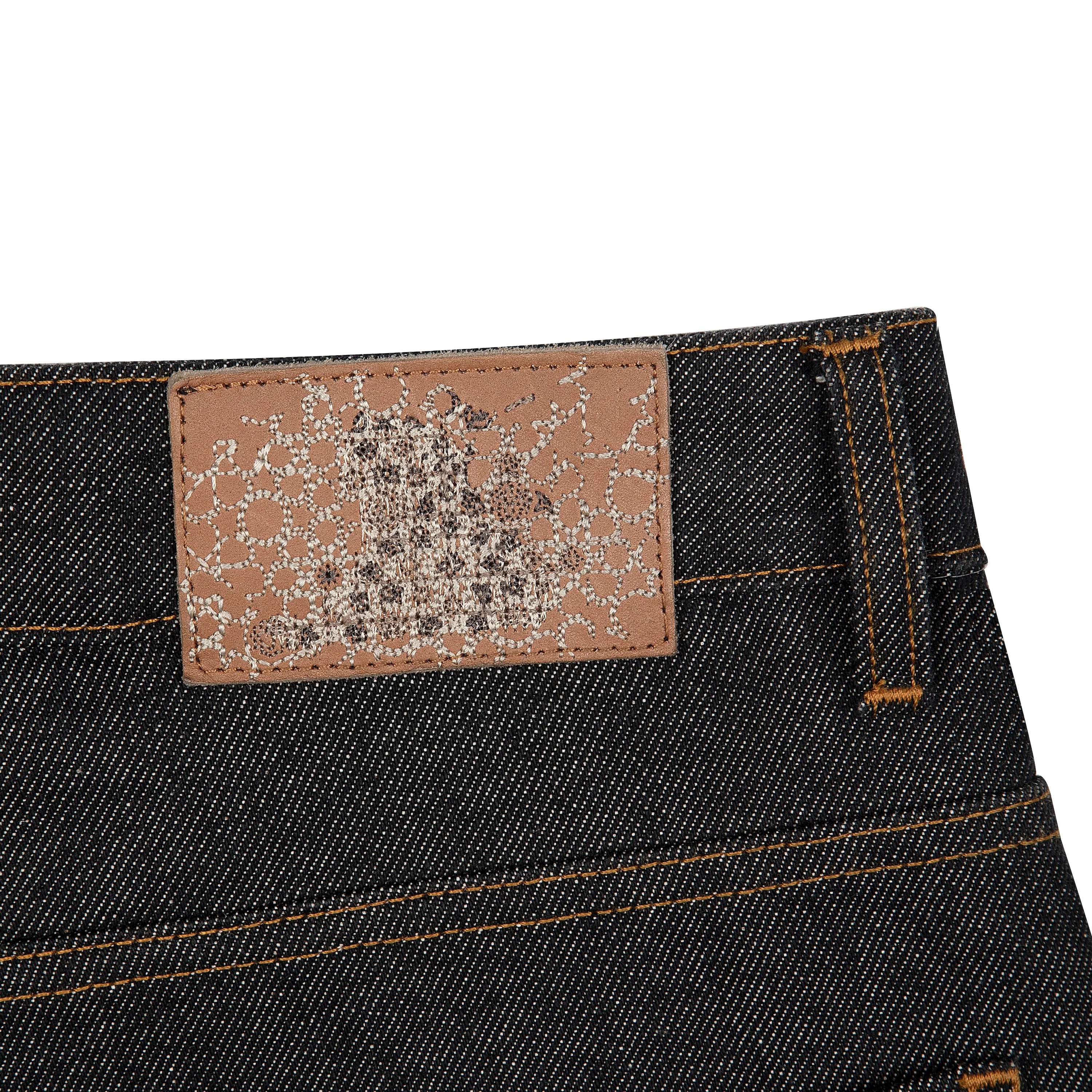 "aziza" black raw Jorts 01 - Image 6