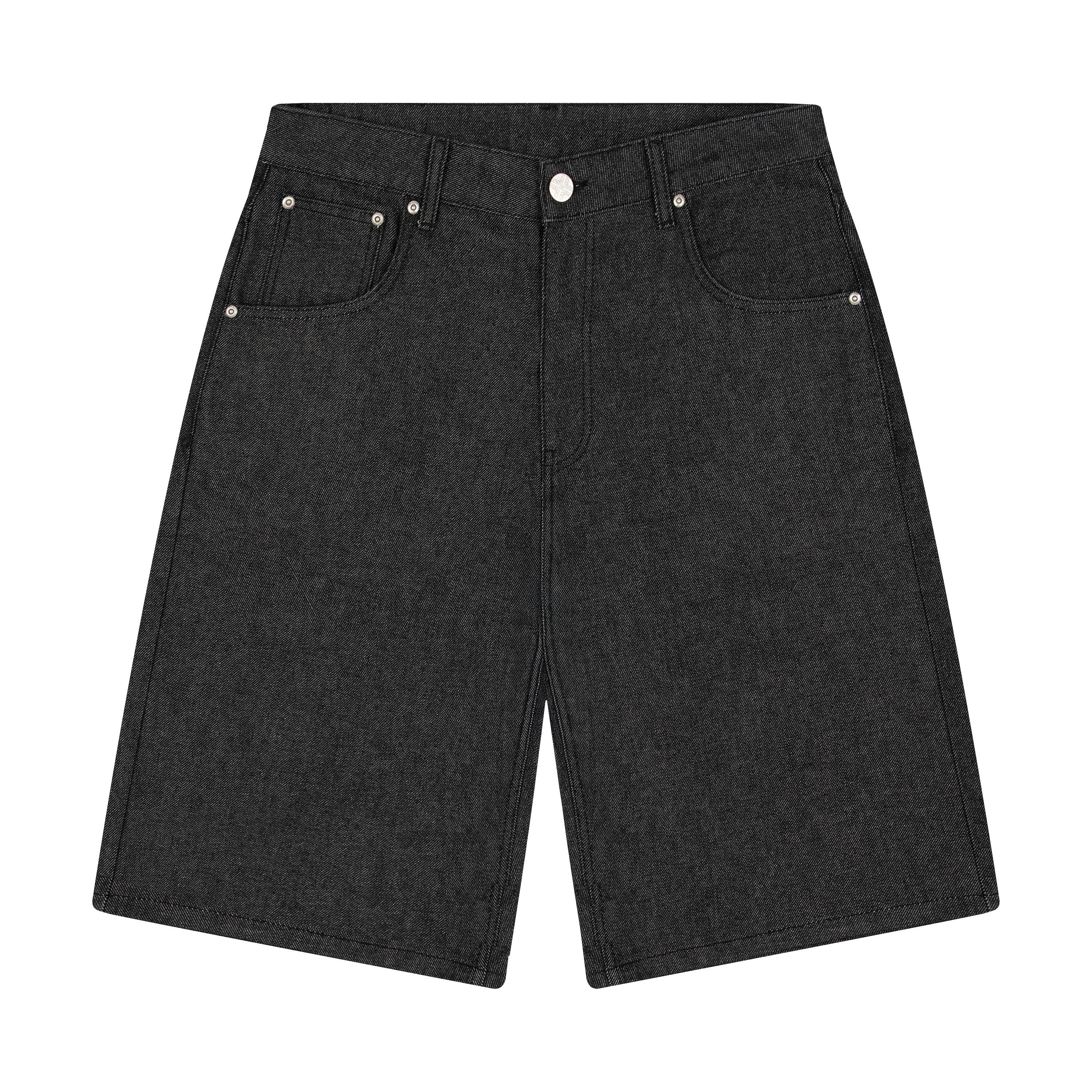 "aziza" black raw Jorts 02 - Image 2