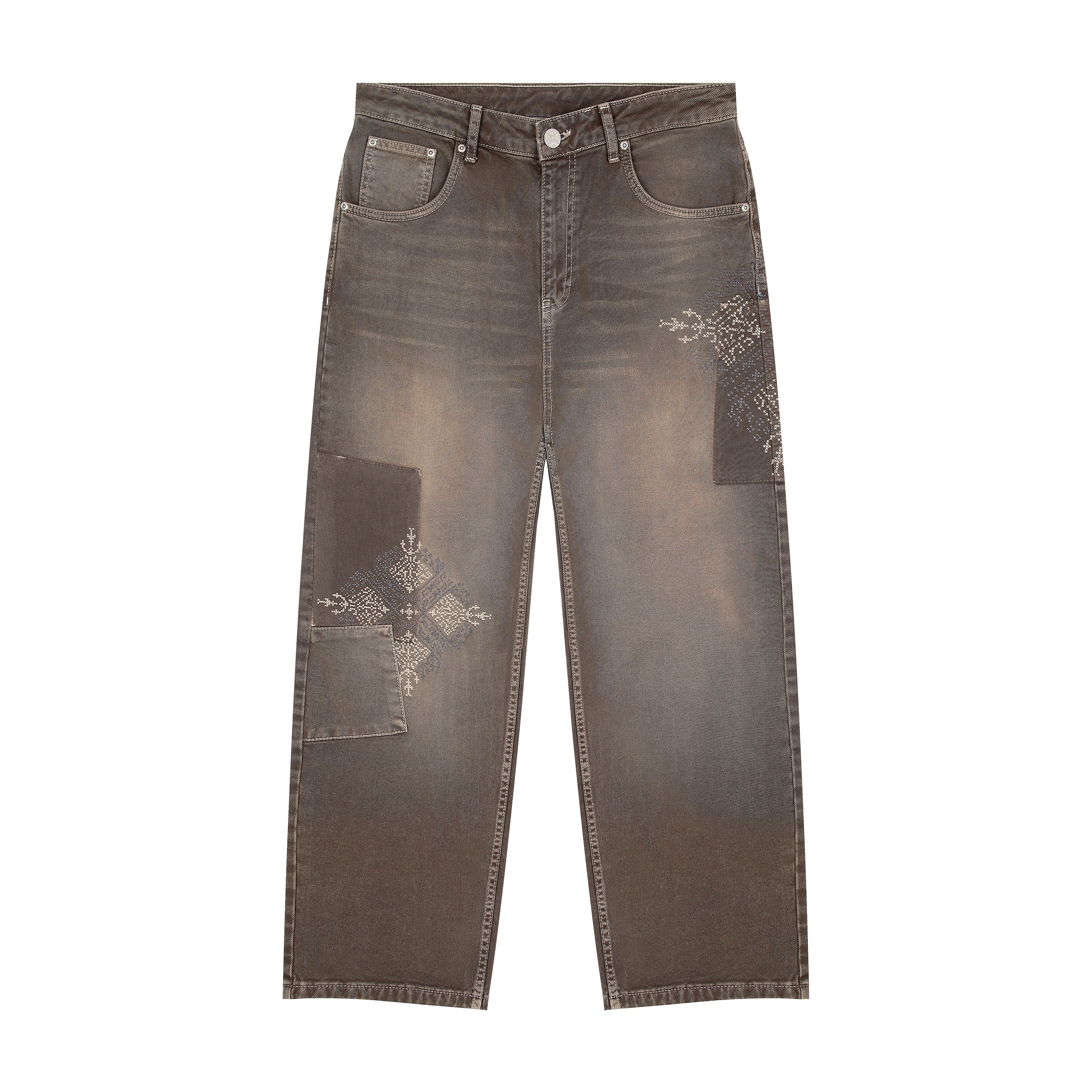 "aziza" brown washed Denim - Image 2
