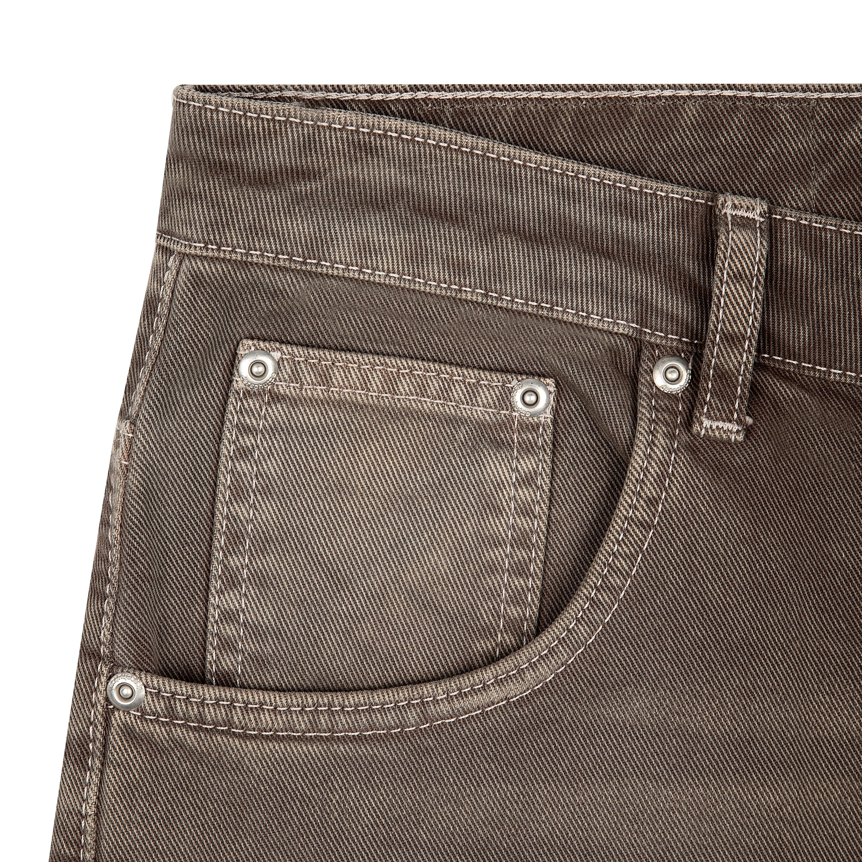 "aziza" brown washed Denim - Image 3