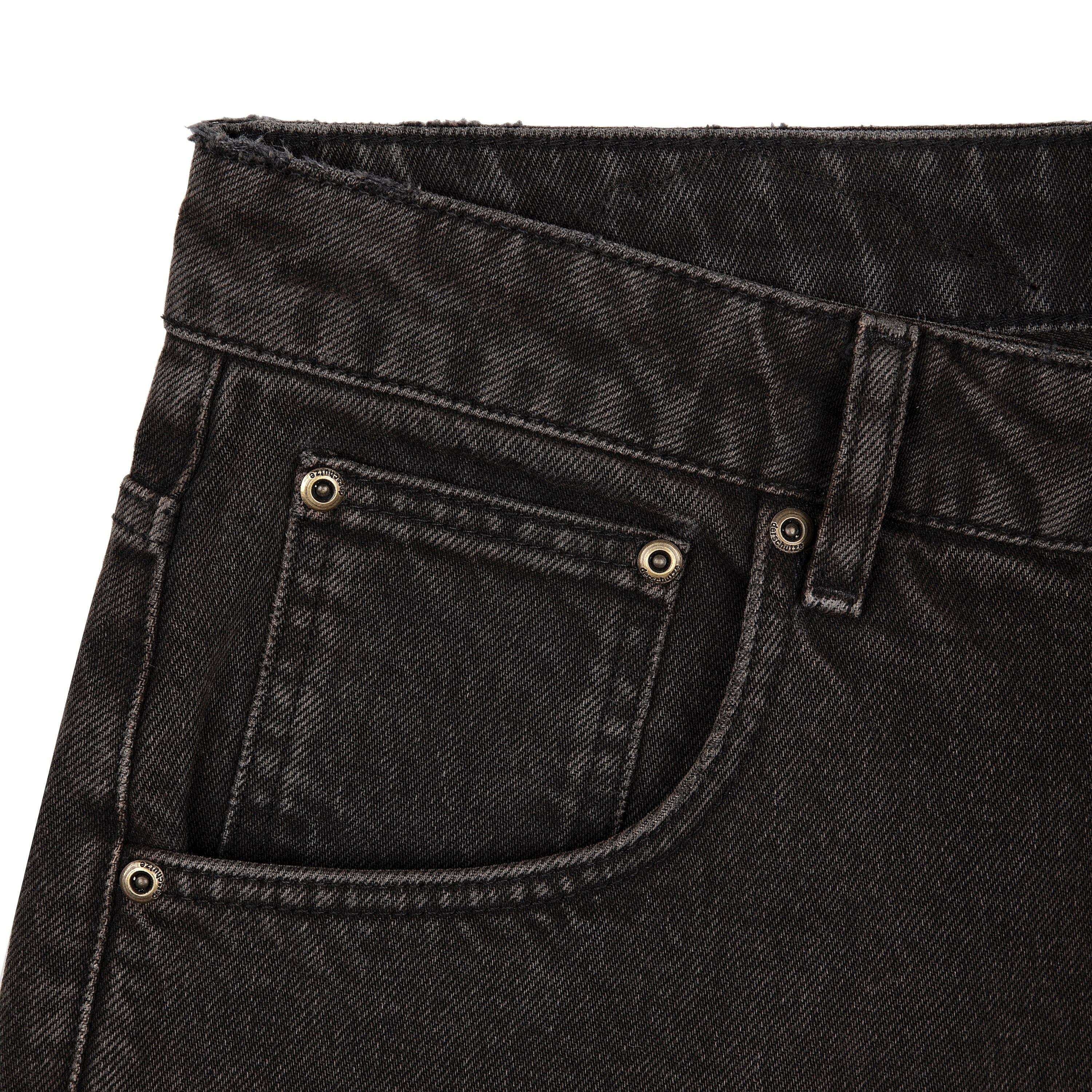 "aziza" brown washed Jorts - Image 3
