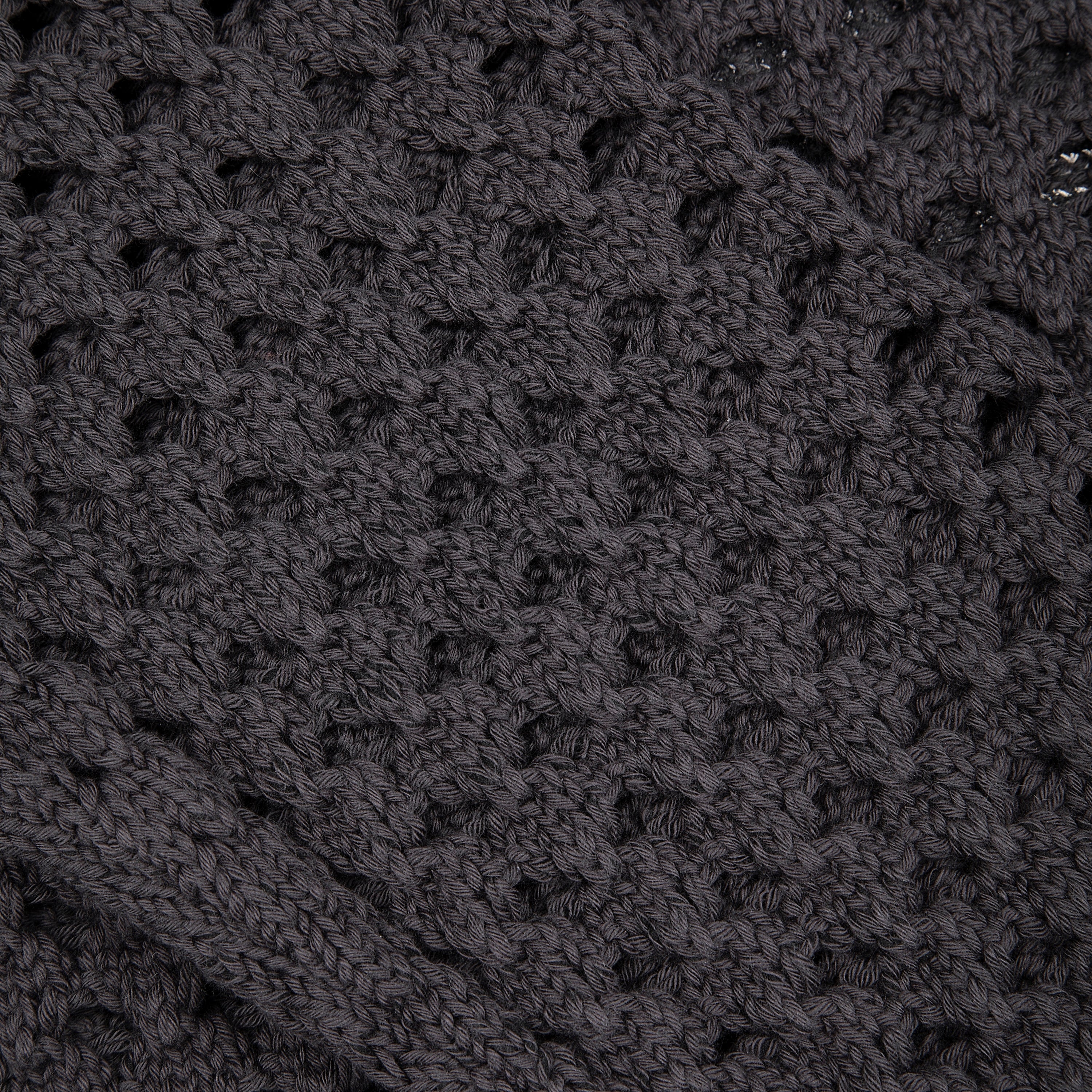 "aziza" crochet zip up anthracite - Image 5