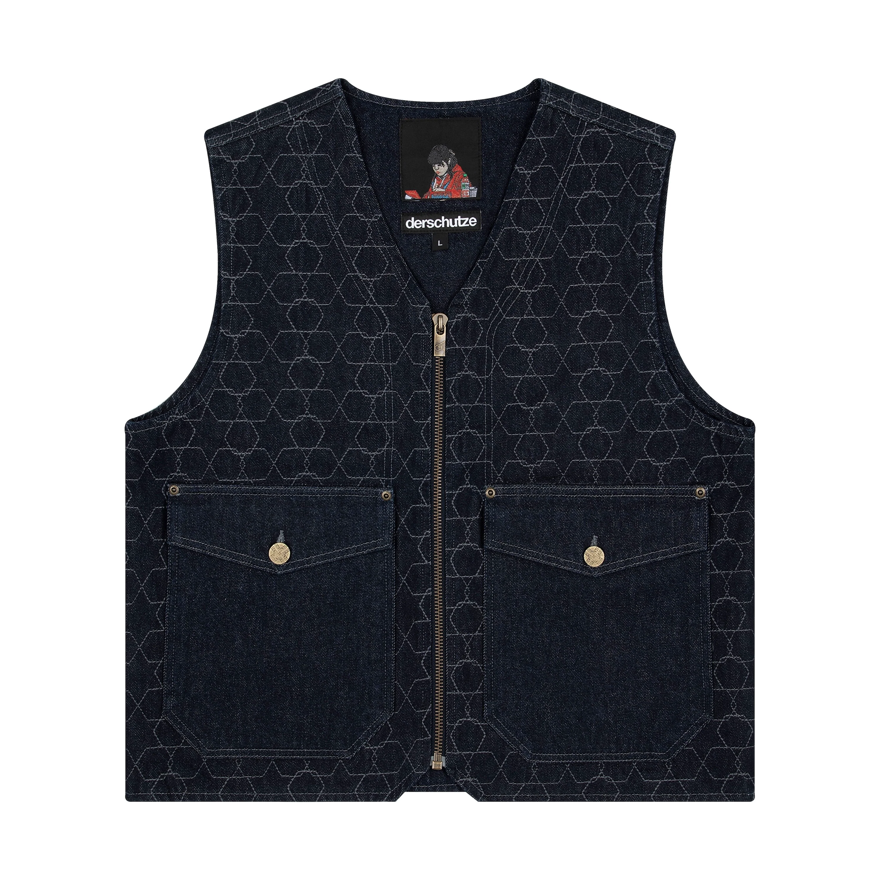 "aziza" denim Vest - Image 2