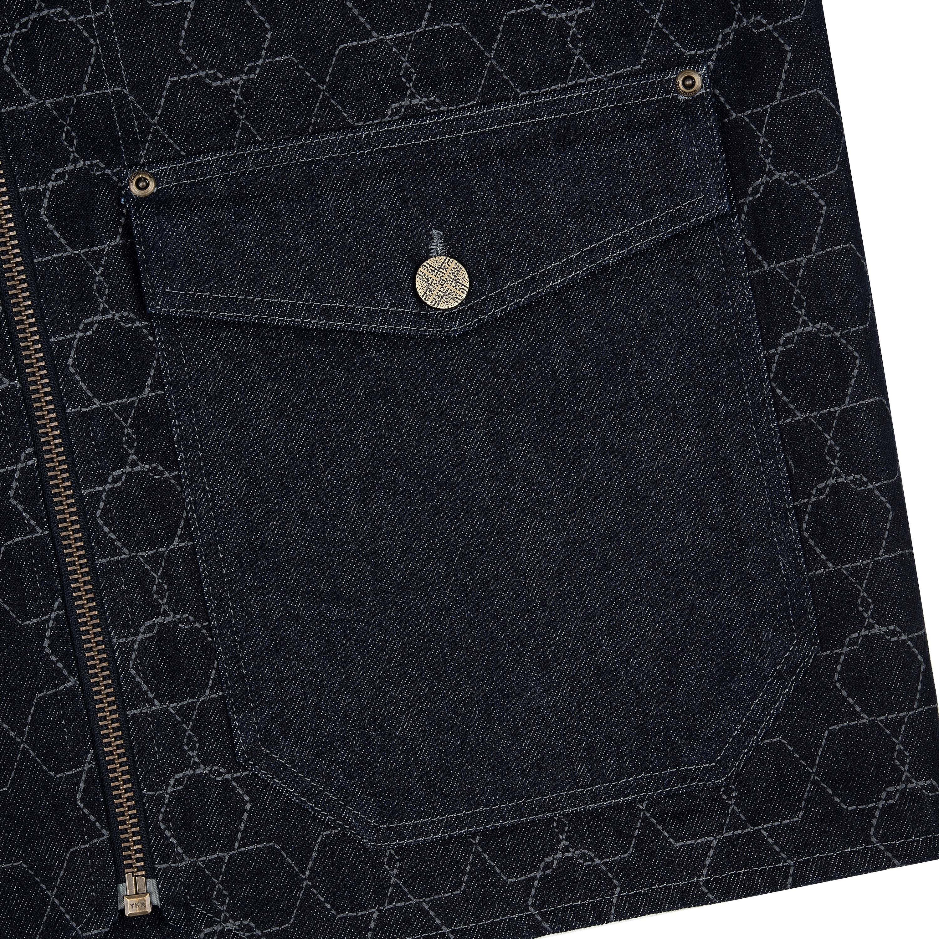 "aziza" denim Vest - Image 4