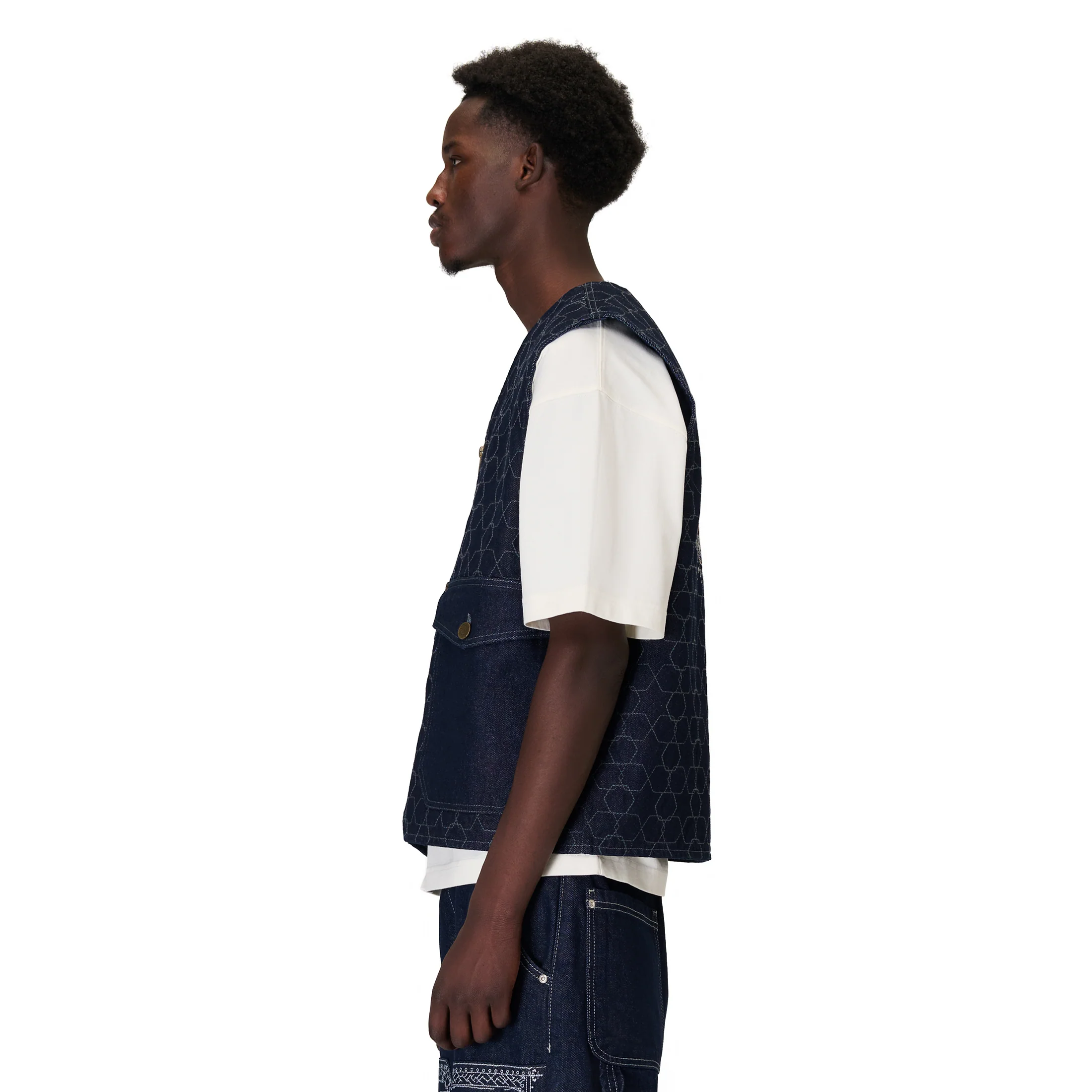 "aziza" denim Vest - Image 7