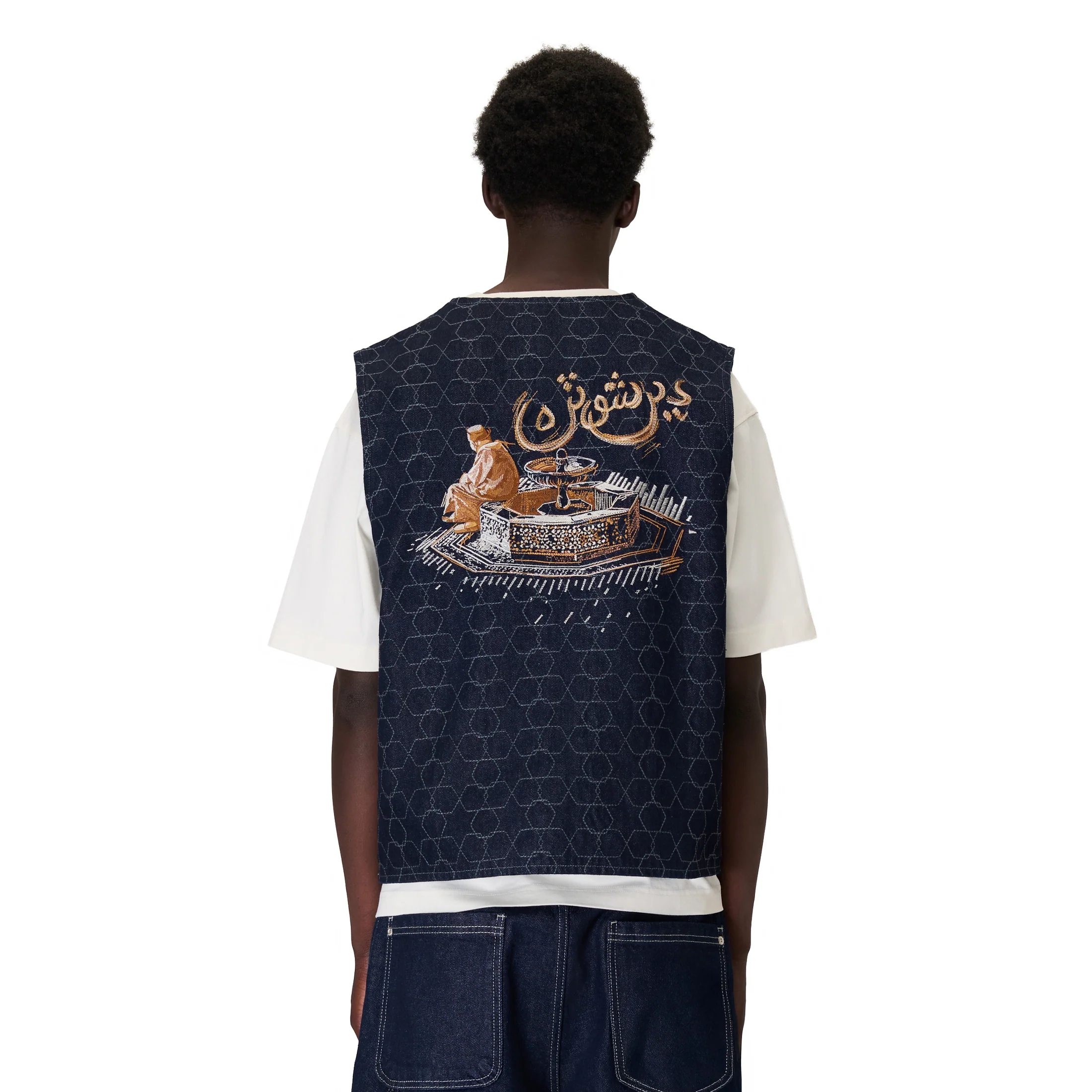 "aziza" denim Vest - Image 8