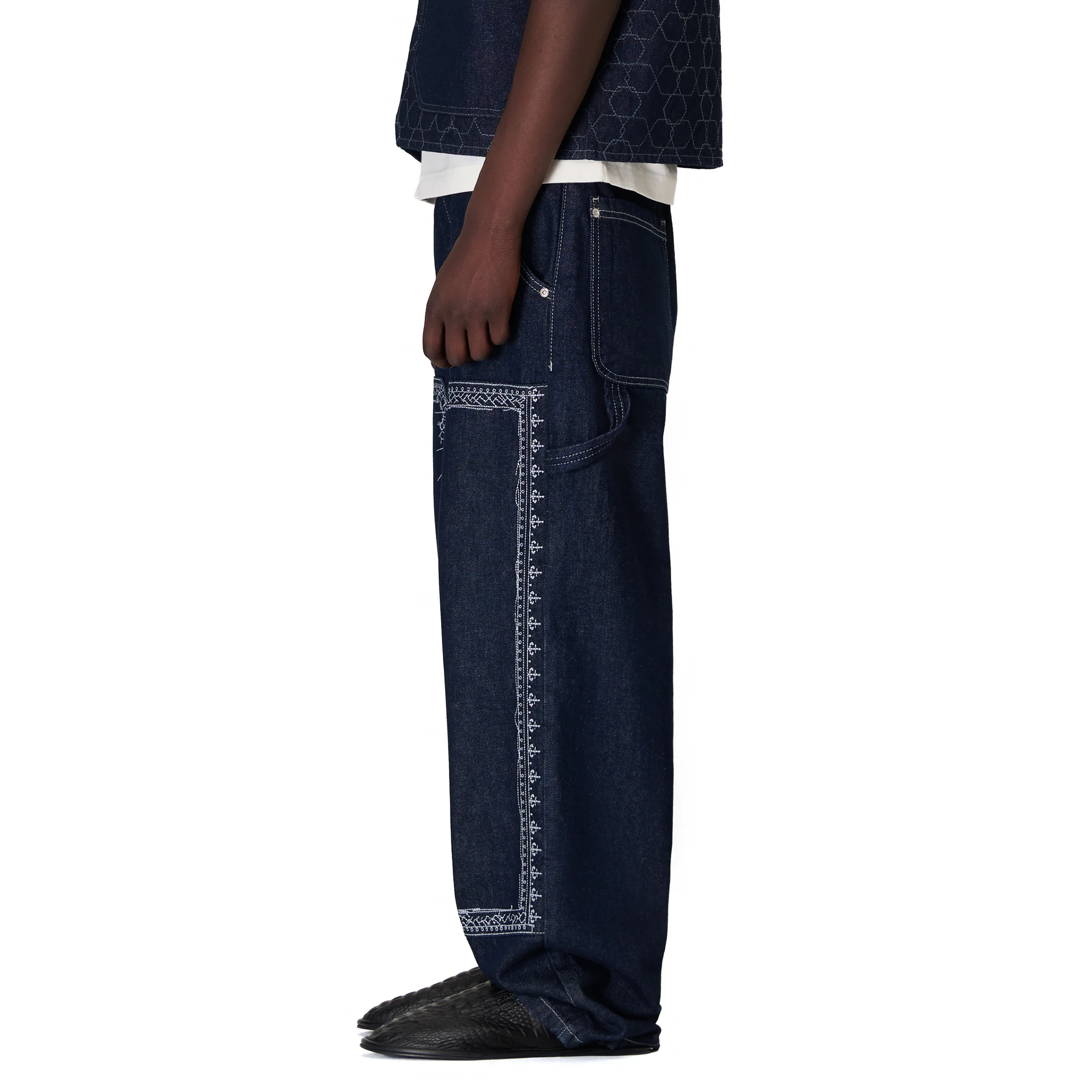 "aziza" indigo raw Denim - Image 10