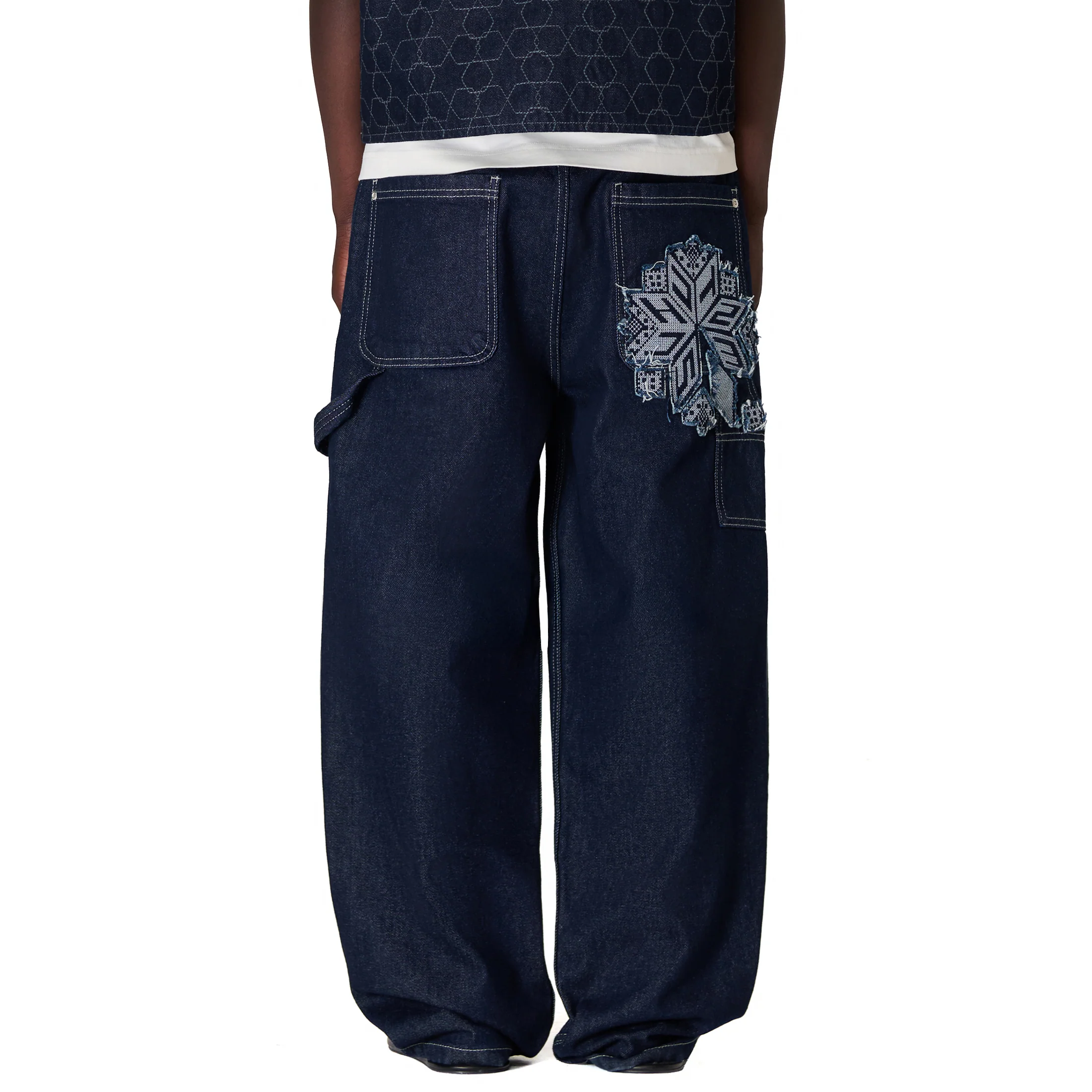 "aziza" indigo raw Denim - Image 11
