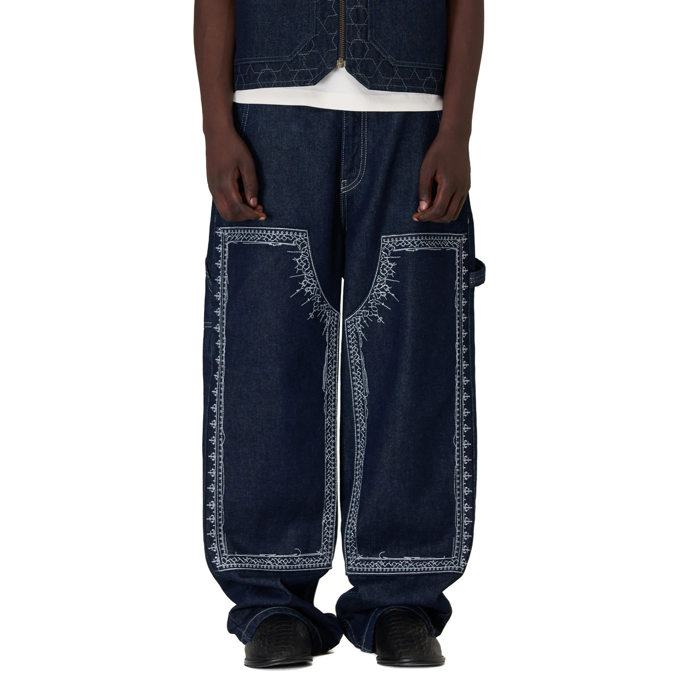 "aziza" indigo raw Denim - Image 9