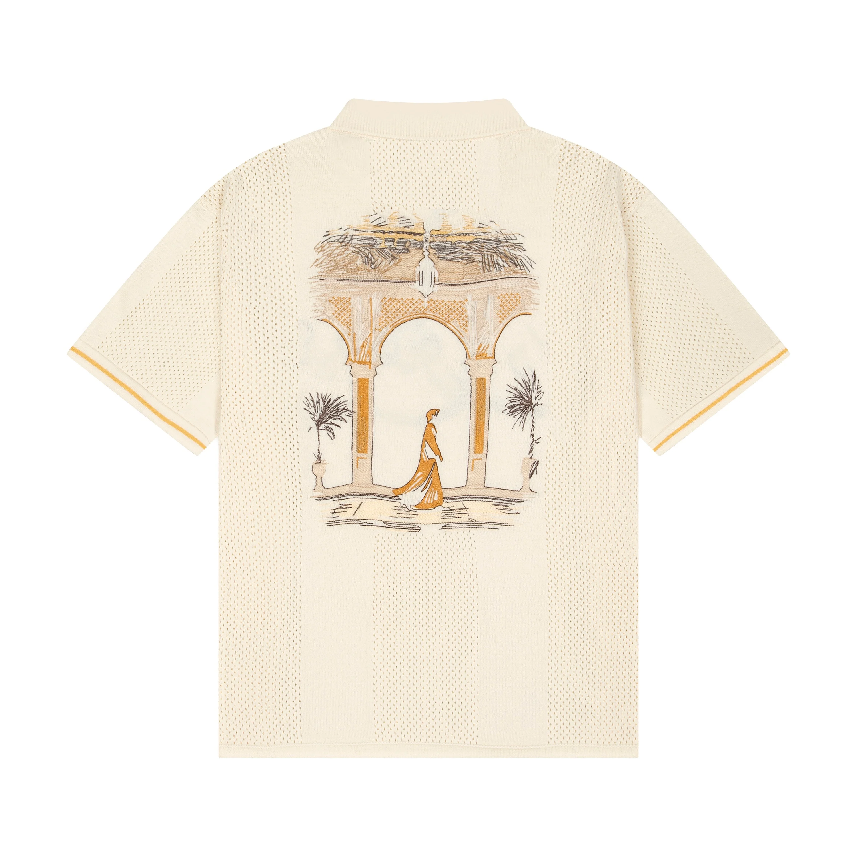 "aziza" jersey Knit creme