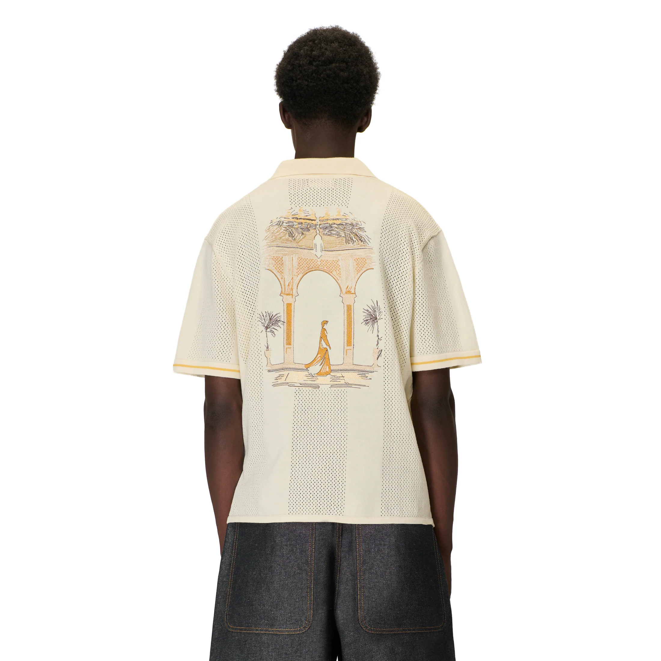 "aziza" jersey Knit creme - Image 8