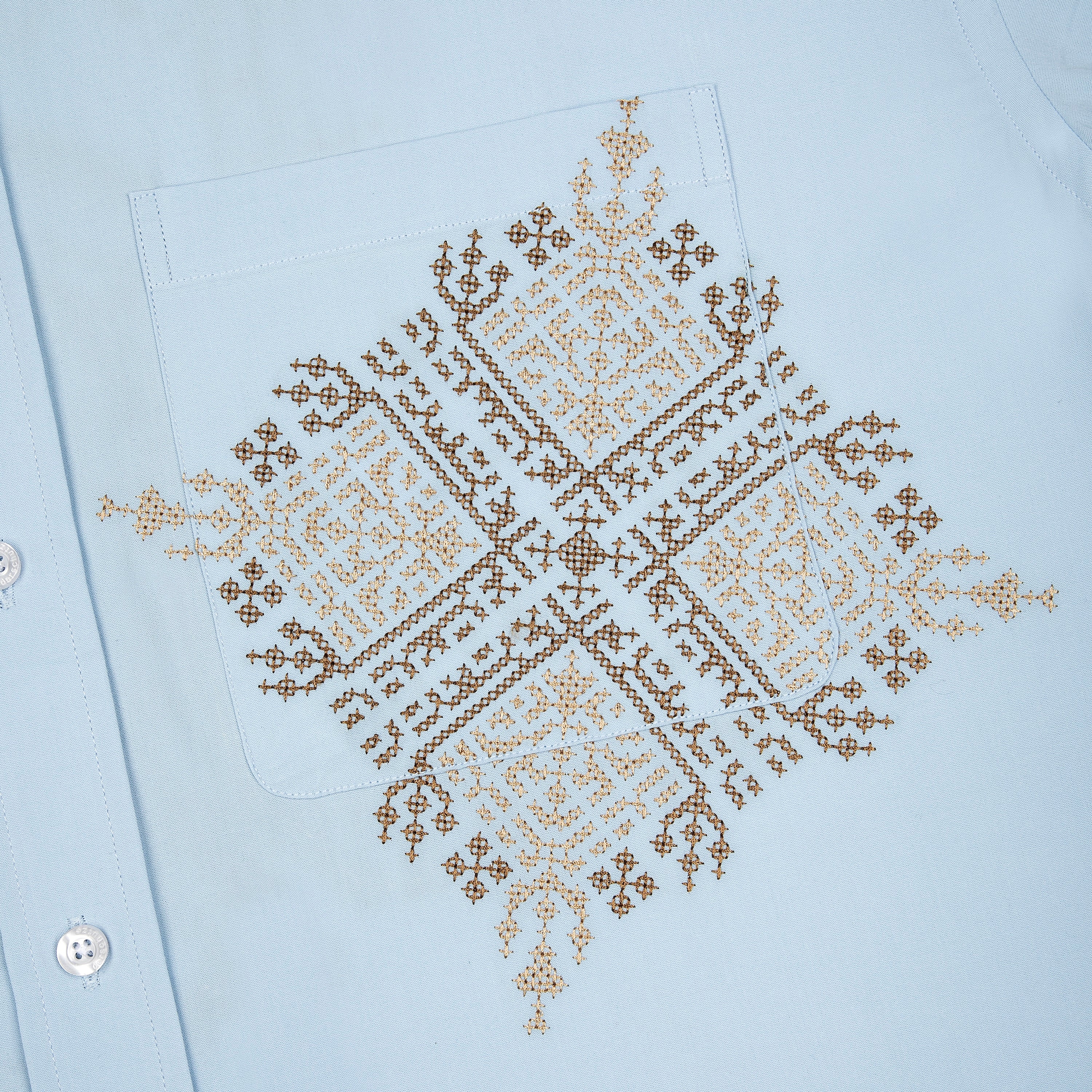 "aziza" Shirt blue - Image 4