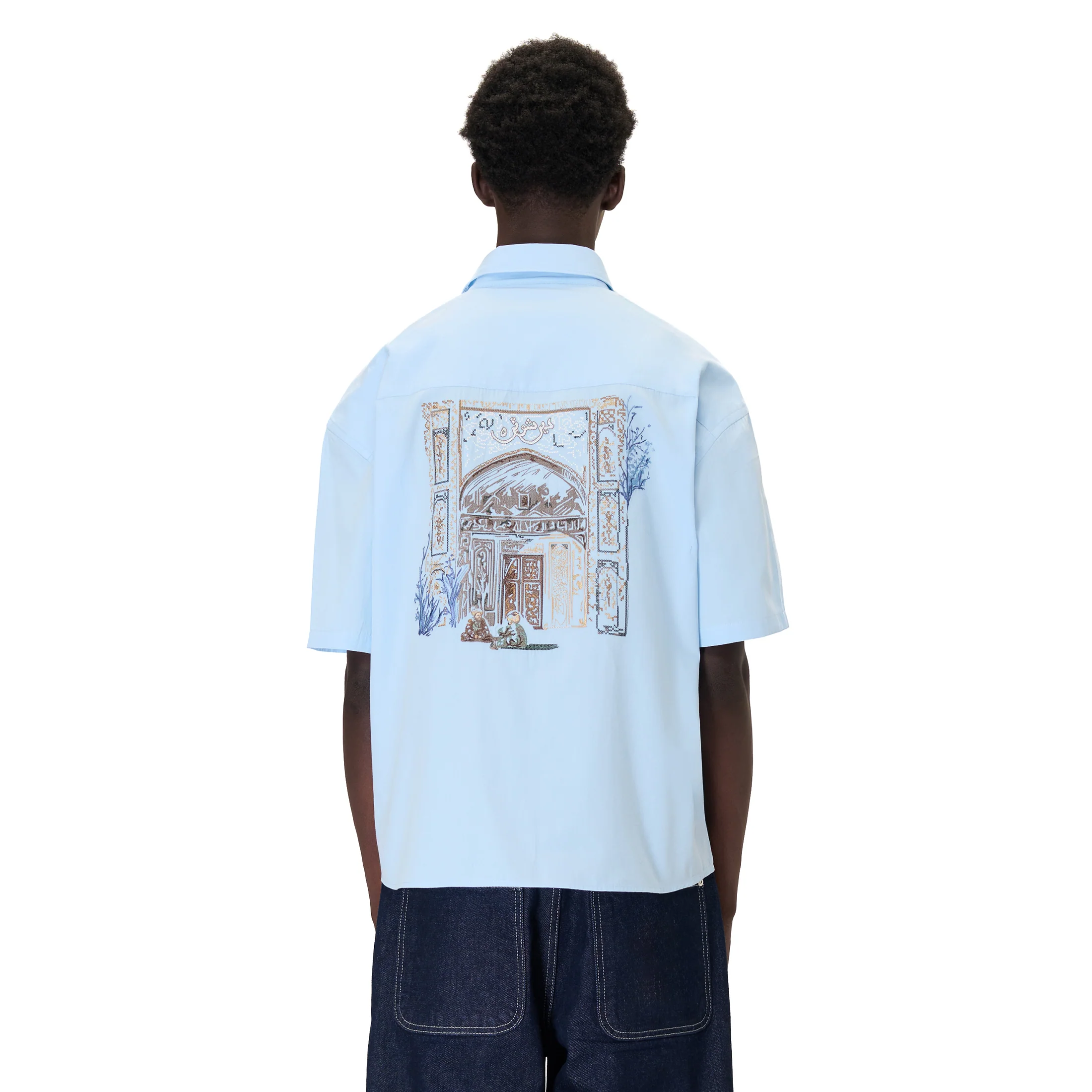 "aziza" Shirt blue - Image 9