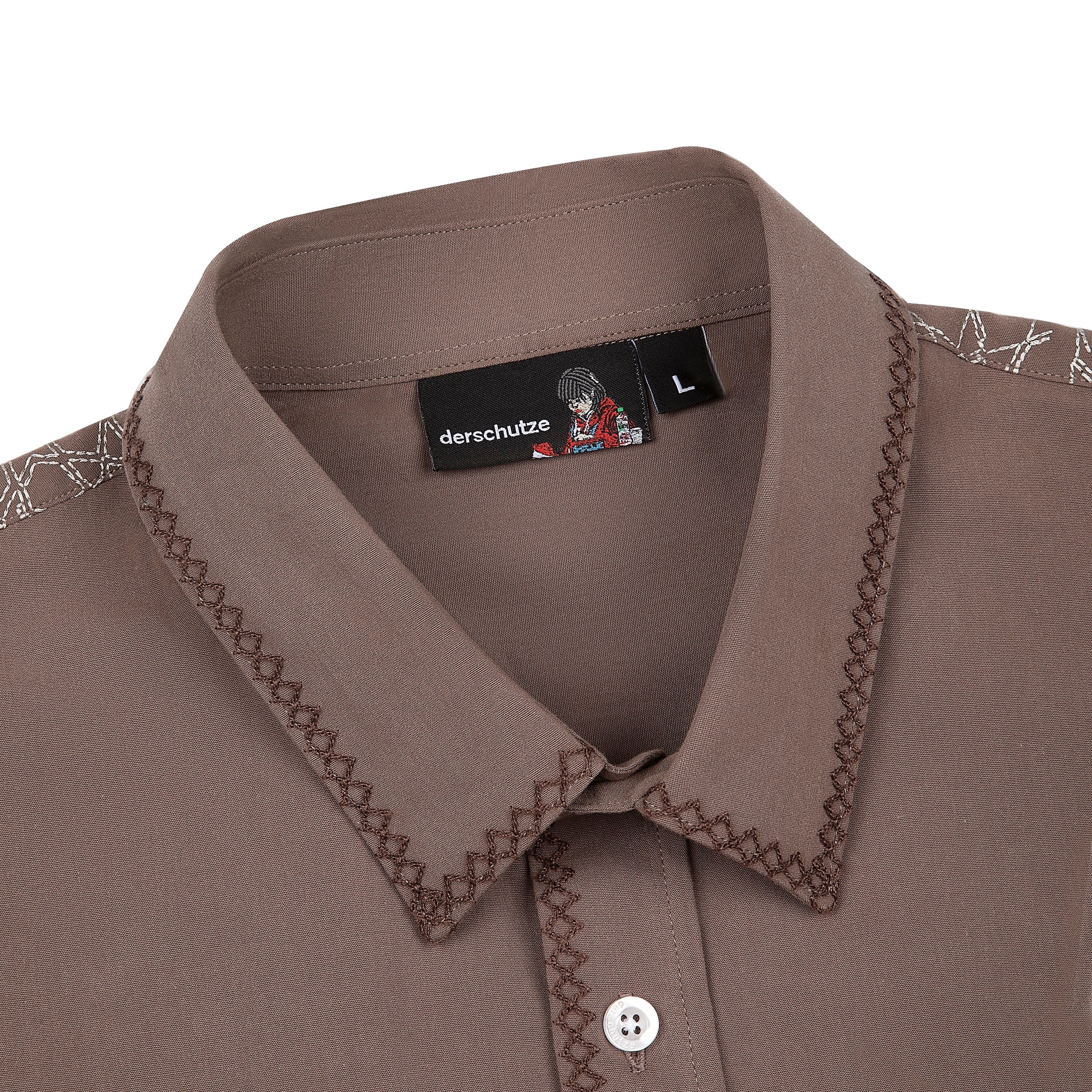 "aziza" Shirt brown - Image 3