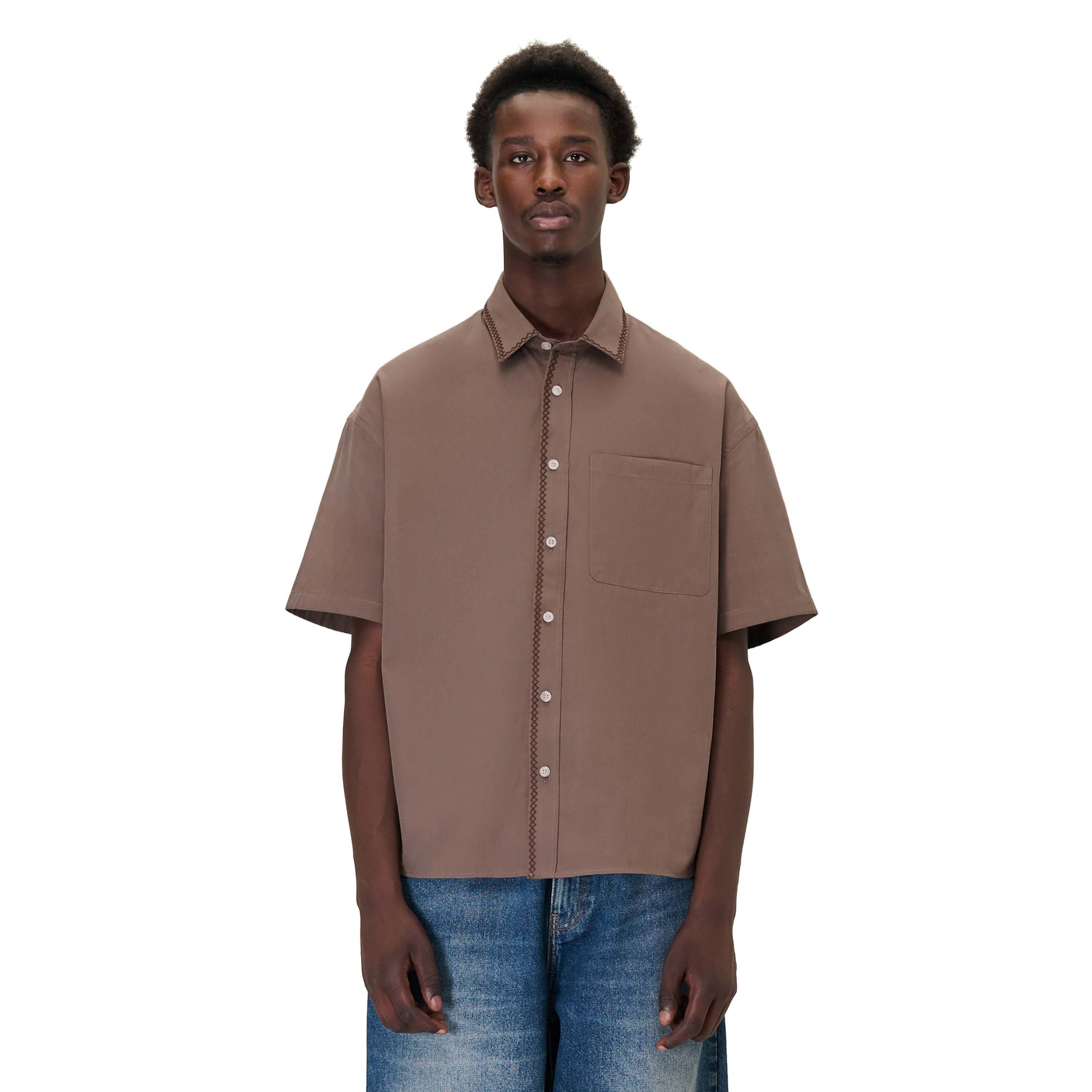 "aziza" Shirt brown - Image 7