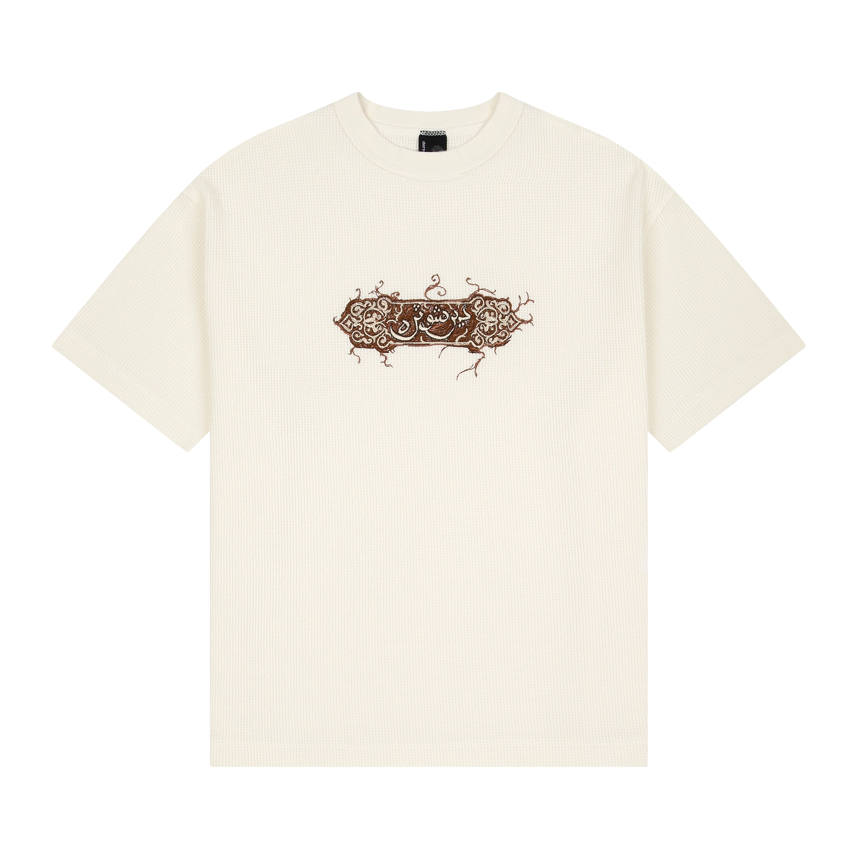 "aziza" waffle T Shirt ecru