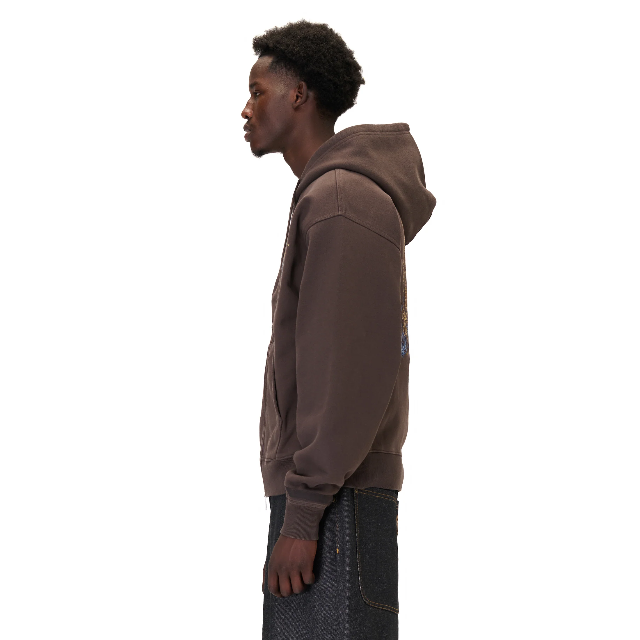 "aziza" Zip Up brown - Image 8