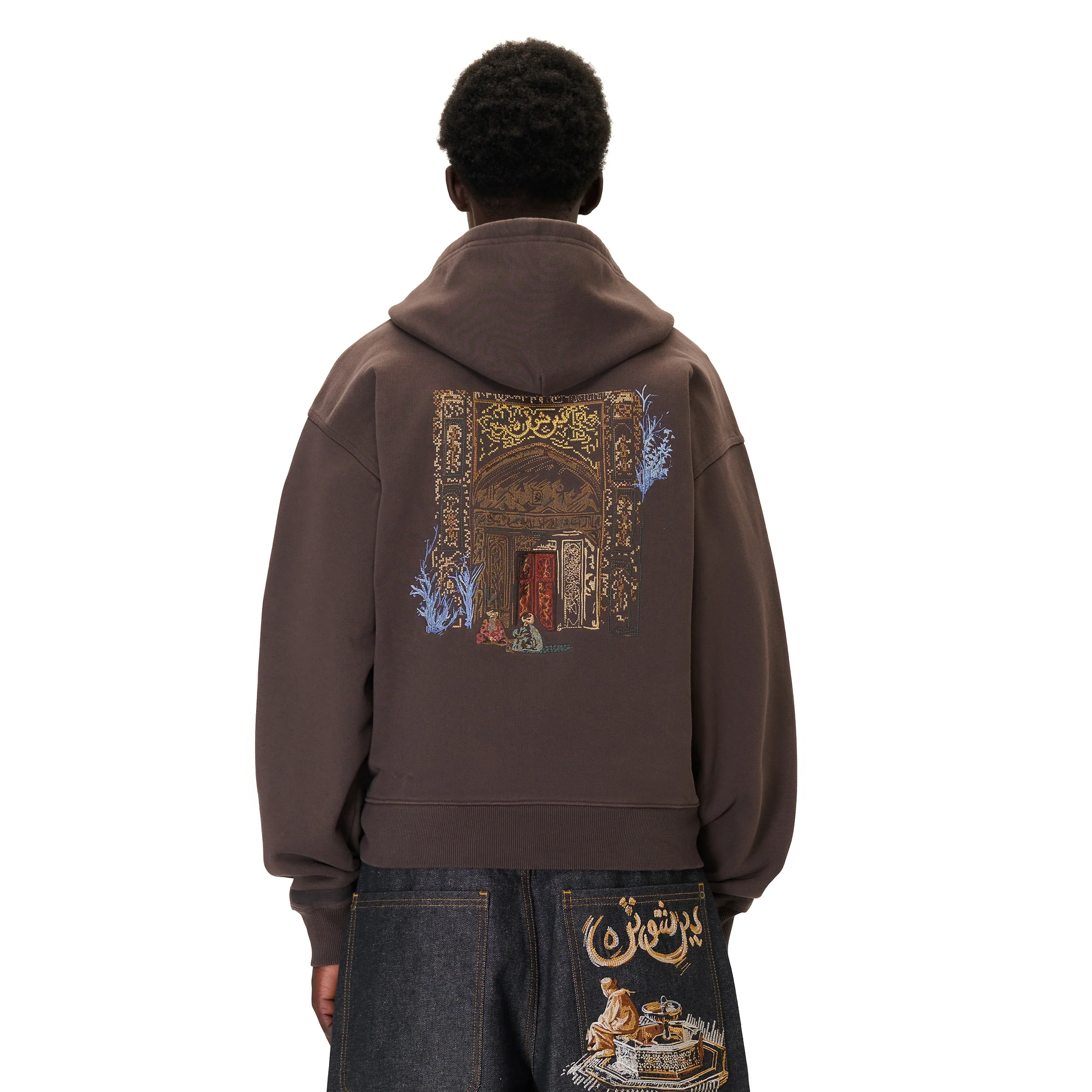 "aziza" Zip Up brown - Image 9