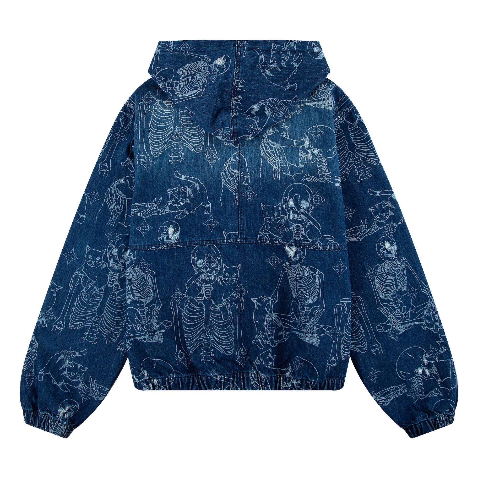 "best friends" denim Zip Up - Image 2