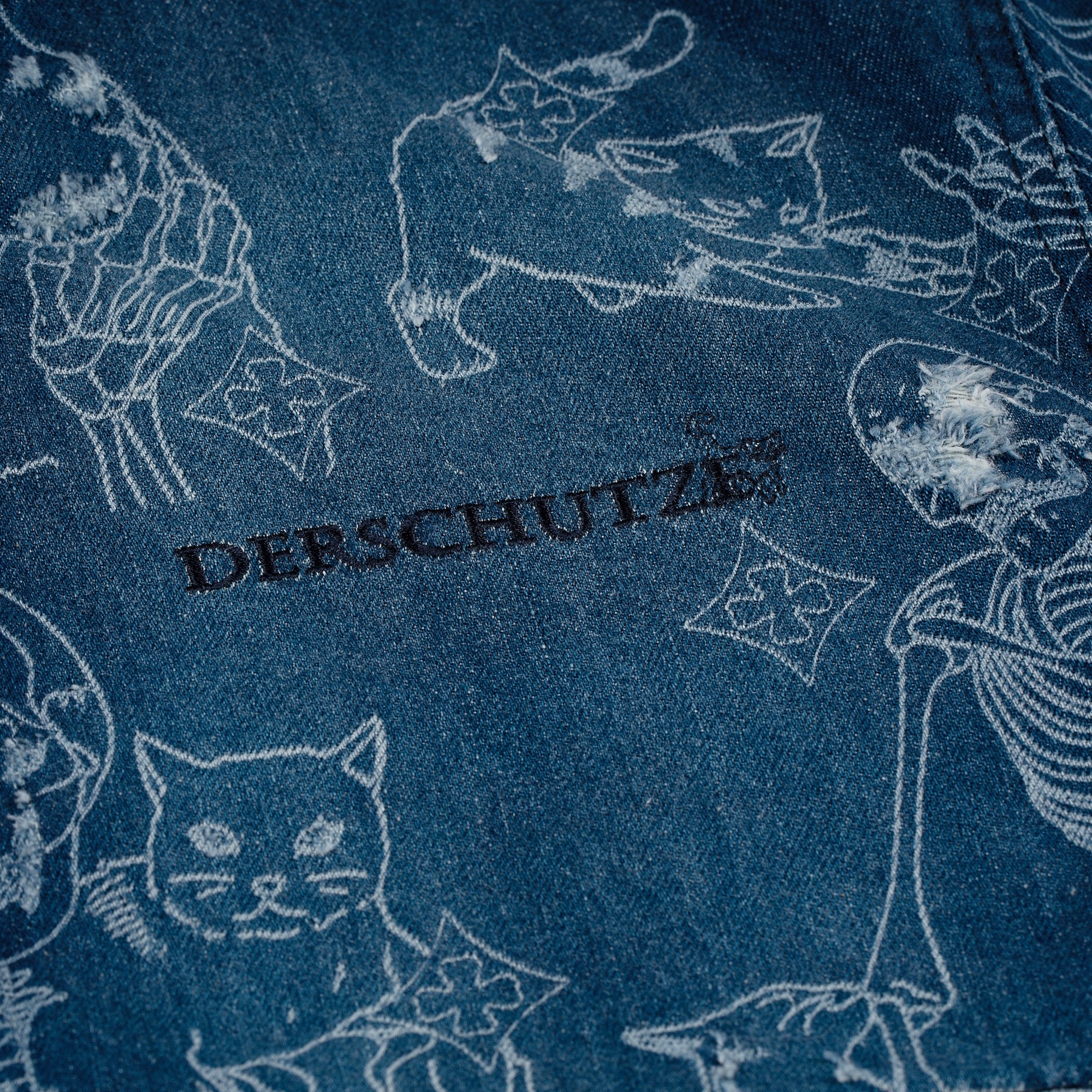 "best friends" denim Zip Up - Image 4