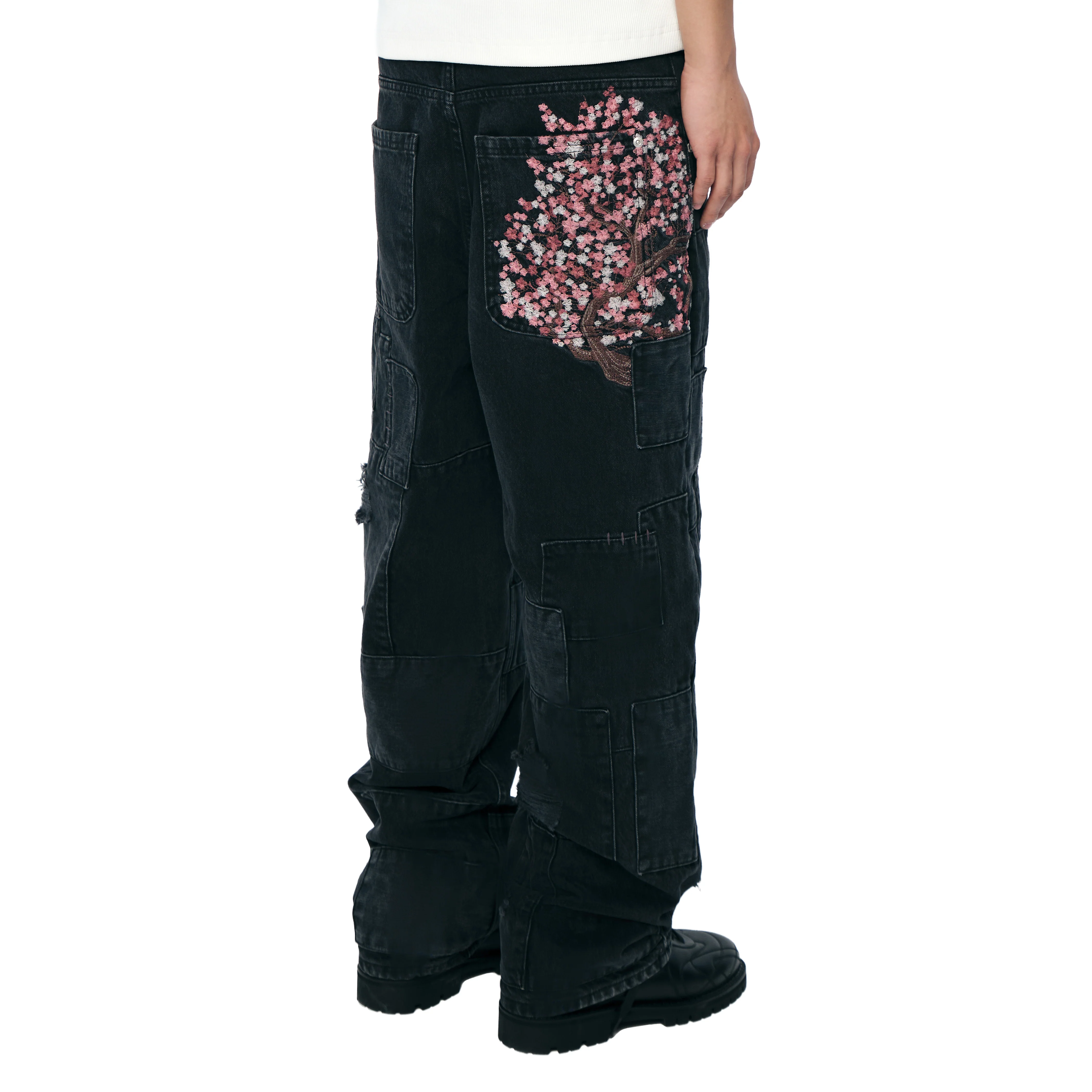 "blossom v2" patchwork Denim black - Image 12