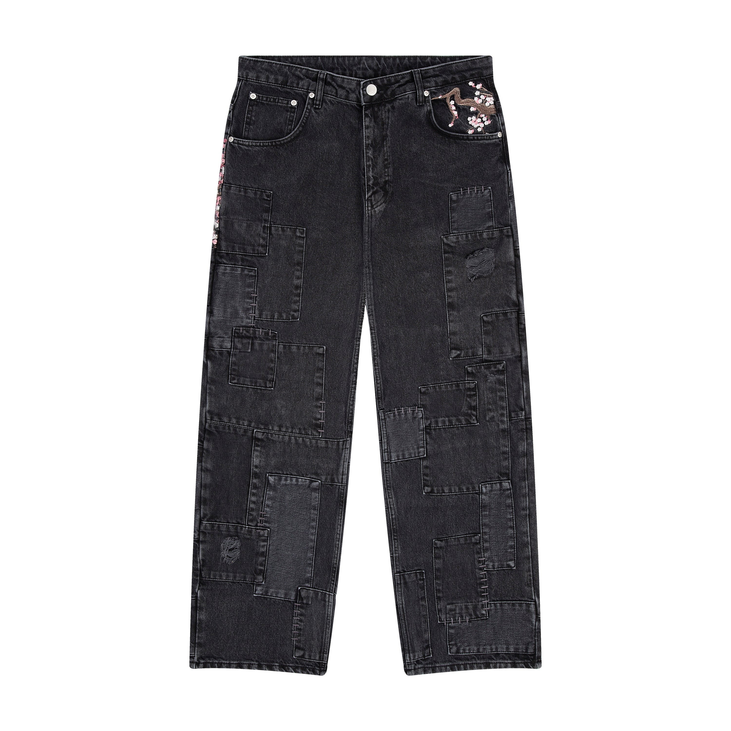 "blossom v2" patchwork Denim black - Image 2