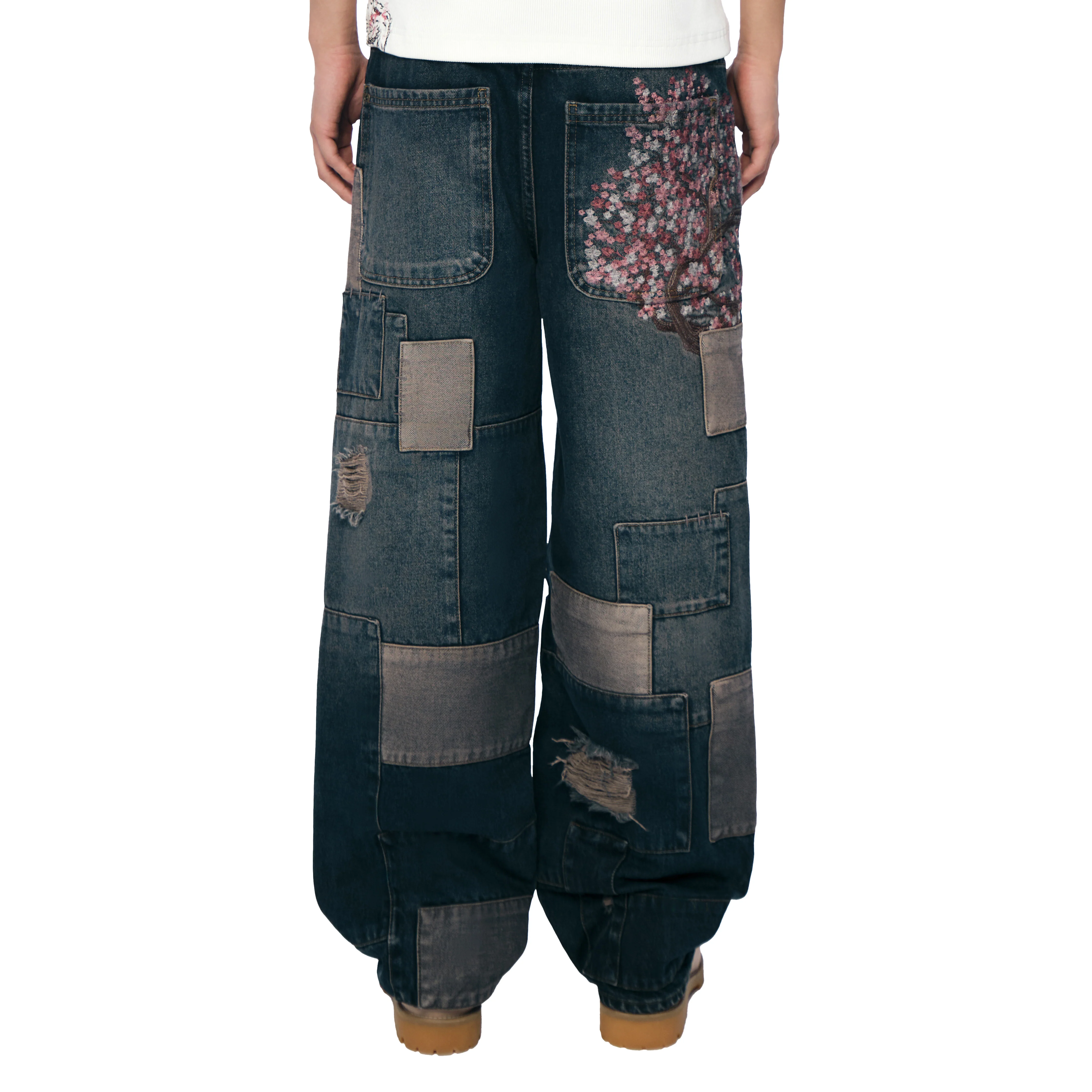 "blossom v2" patchwork Denim dark indigo - Image 11