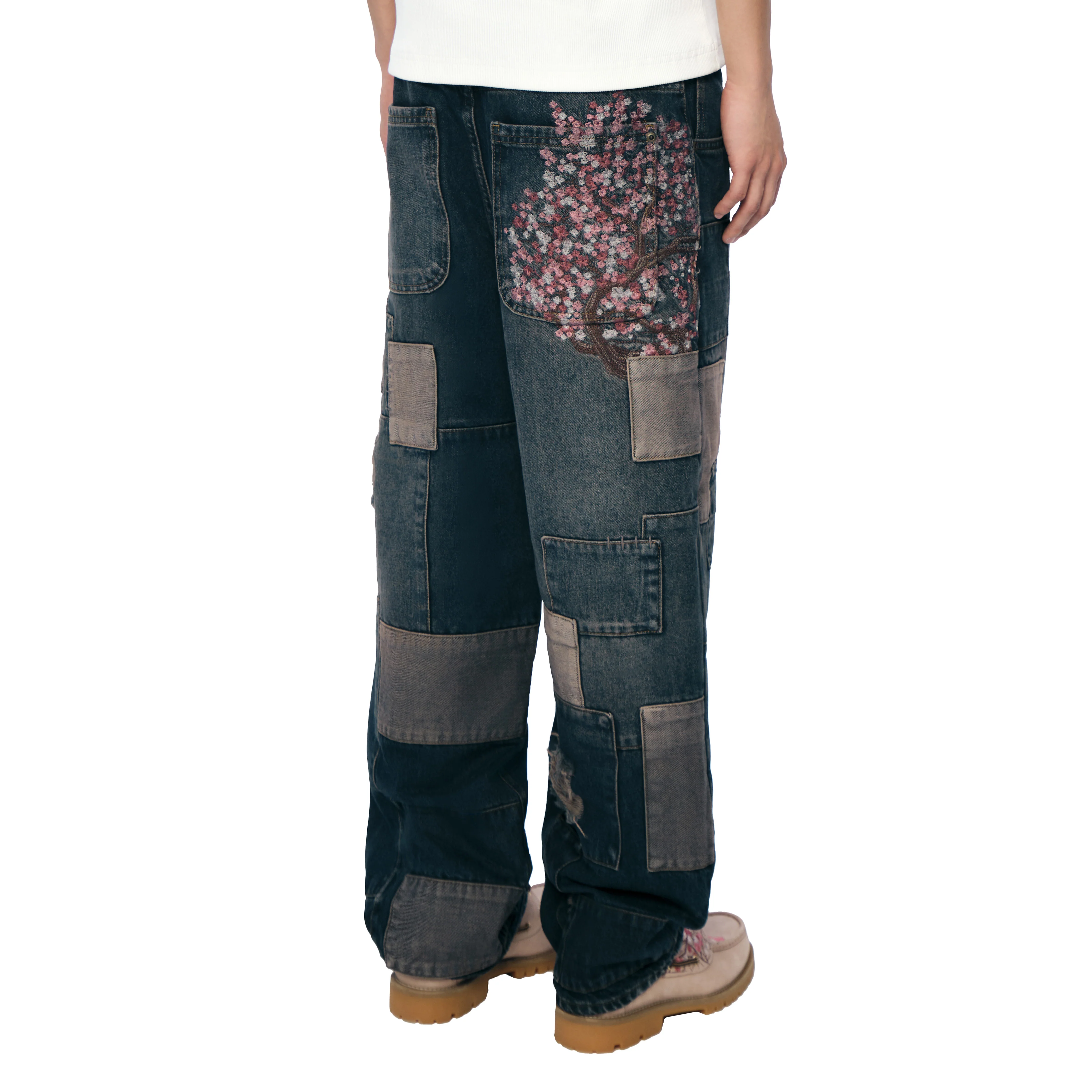 "blossom v2" patchwork Denim dark indigo - Image 12